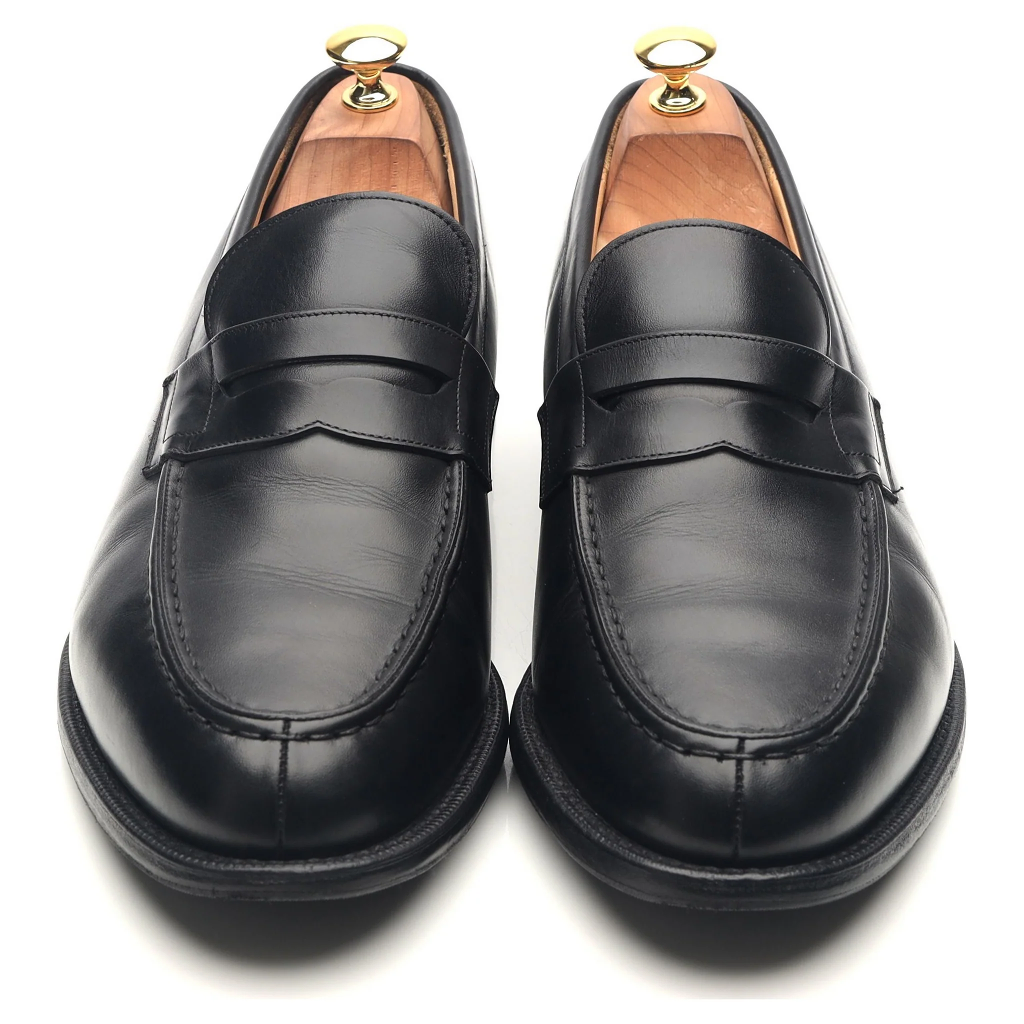 'Darwin' Black Leather Loafers UK 10.5 H - Image 9