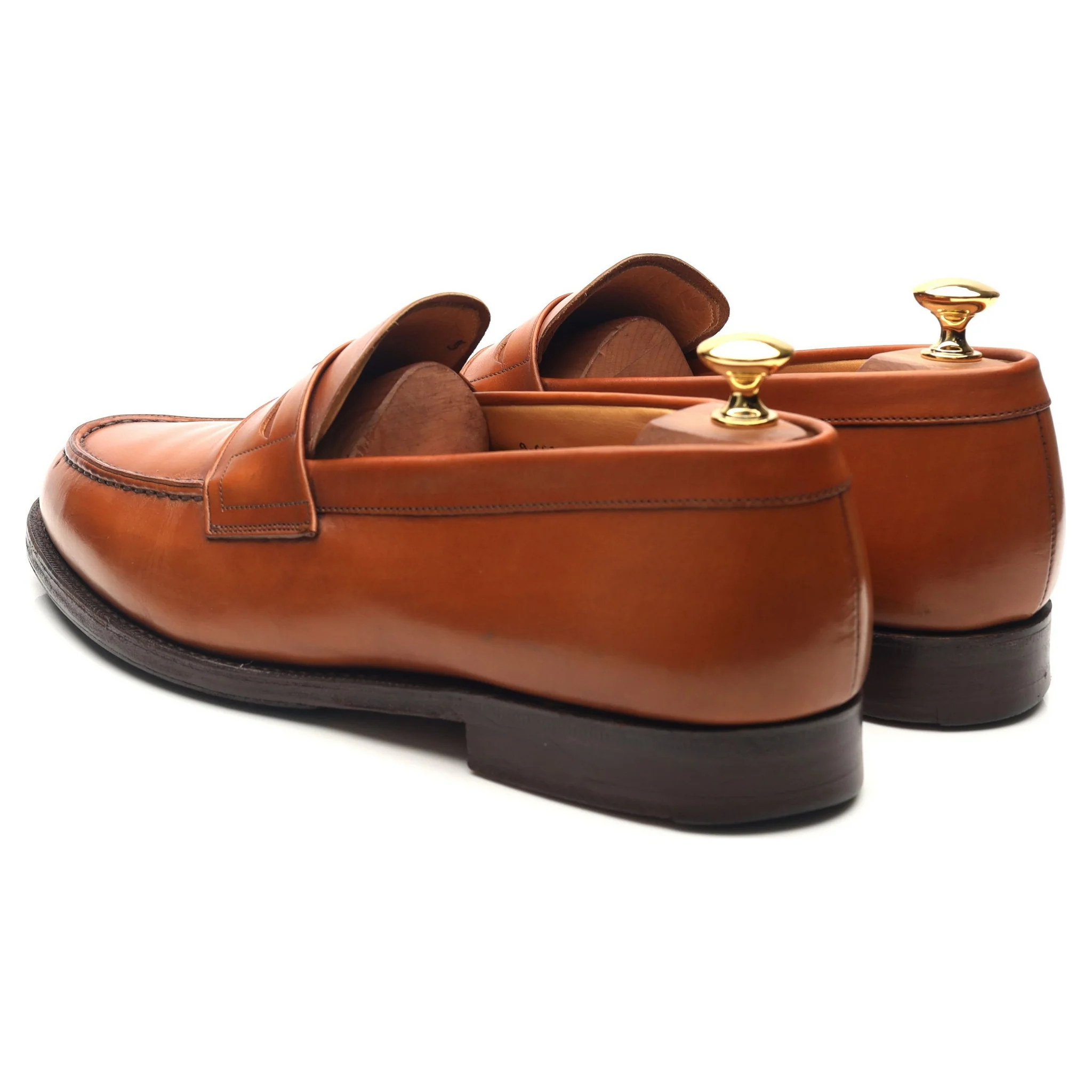 'Darwin' Tan Brown Leather Loafers UK 9 G - Image 3
