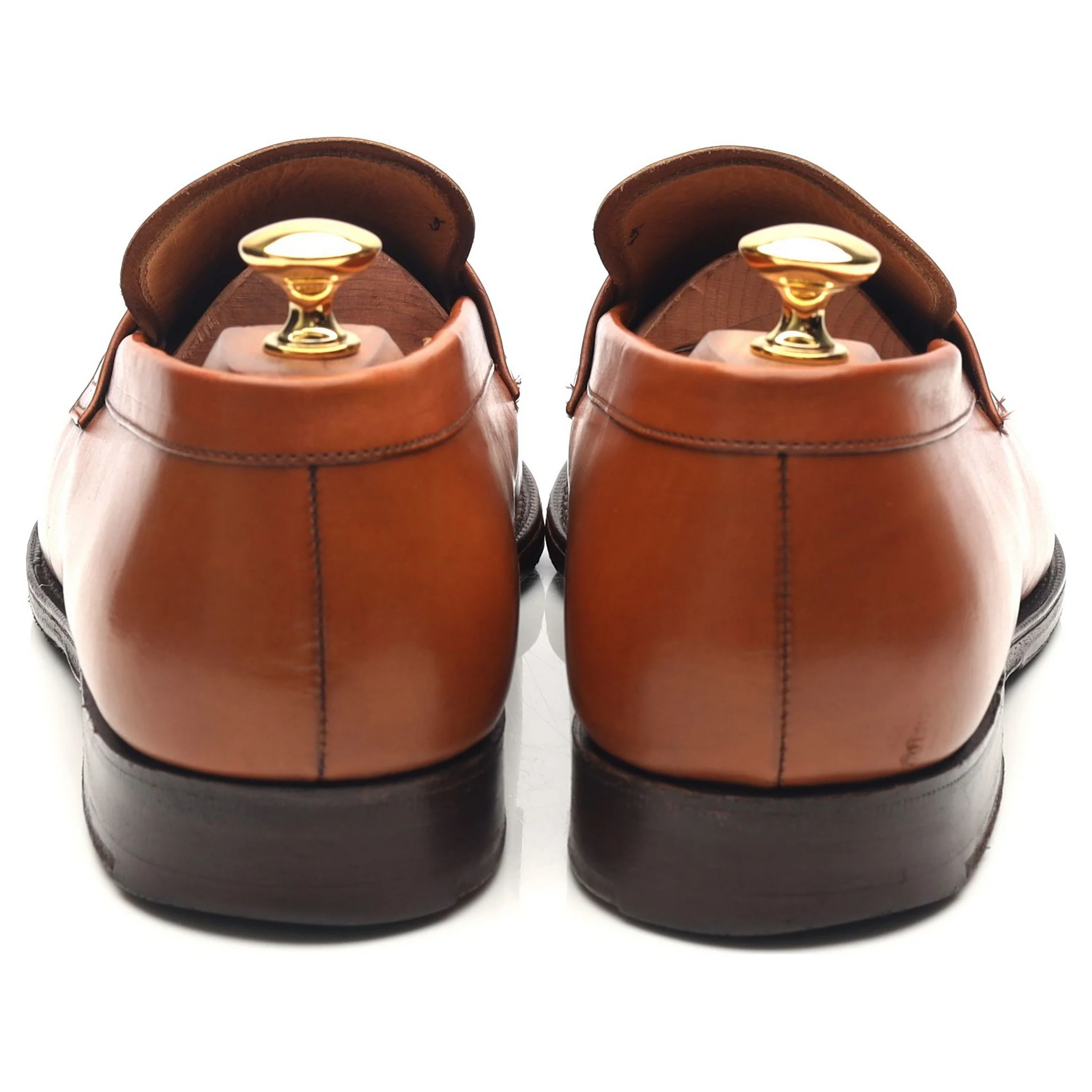 'Darwin' Tan Brown Leather Loafers UK 9 G - Image 4