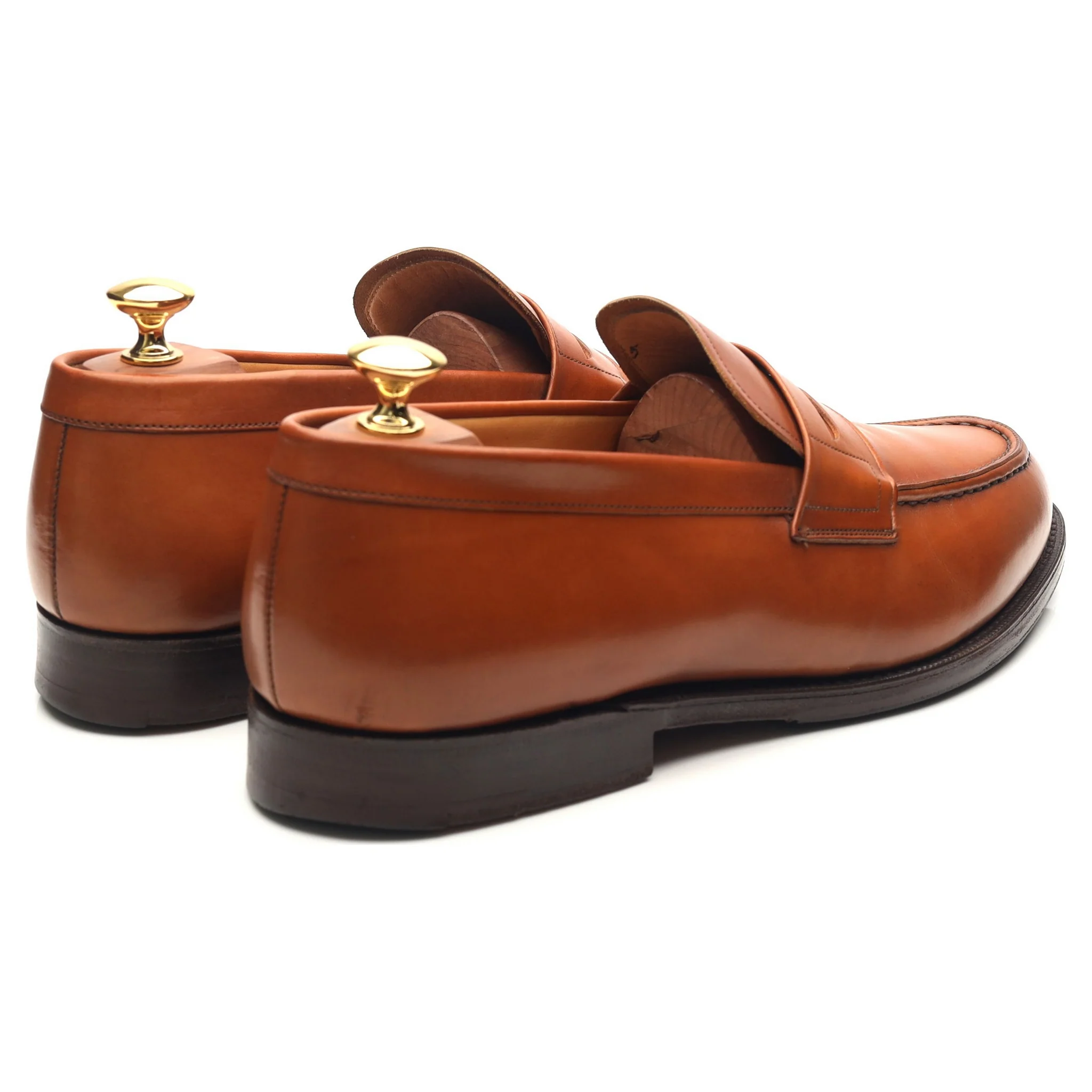 'Darwin' Tan Brown Leather Loafers UK 9 G - Image 5