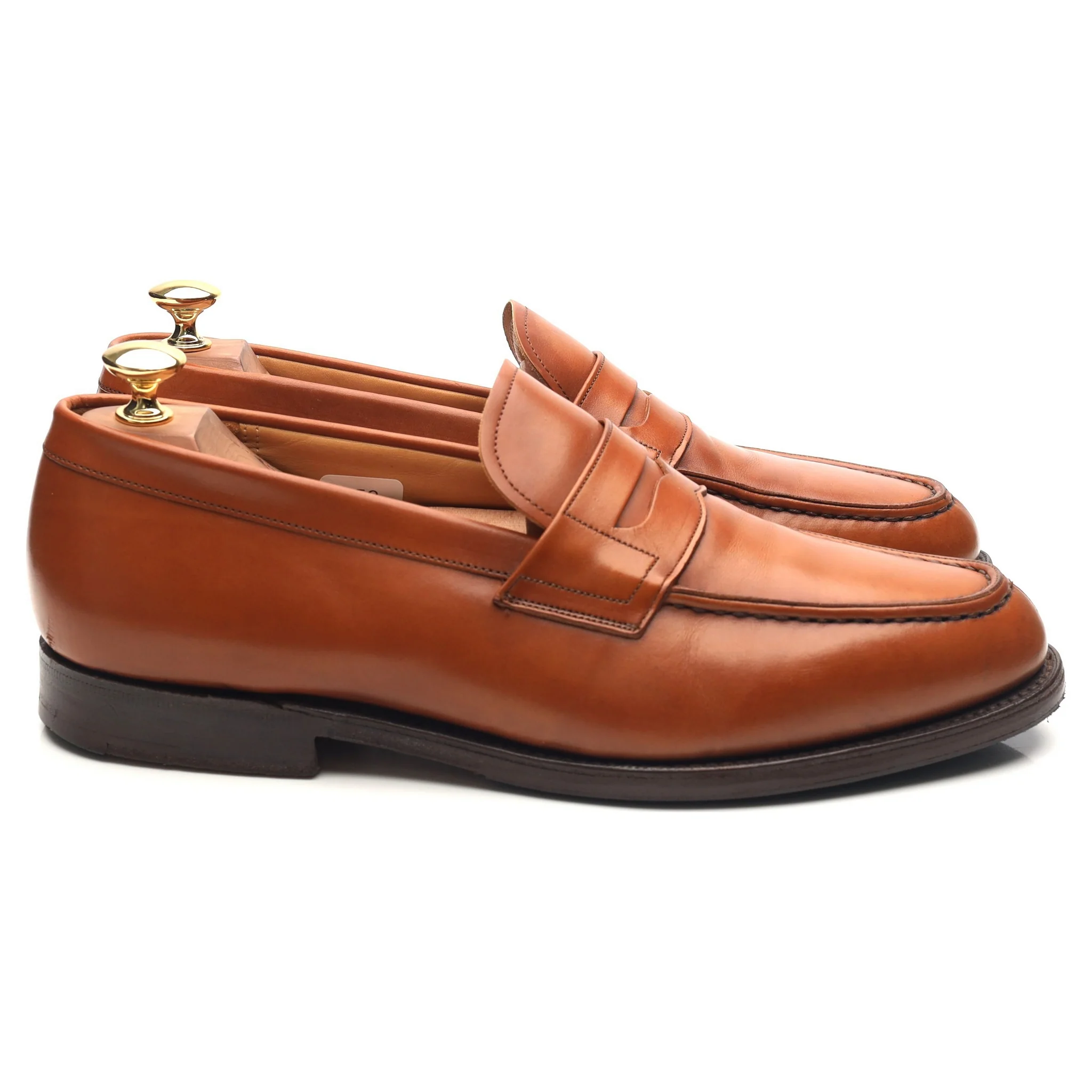 'Darwin' Tan Brown Leather Loafers UK 9 G - Image 6