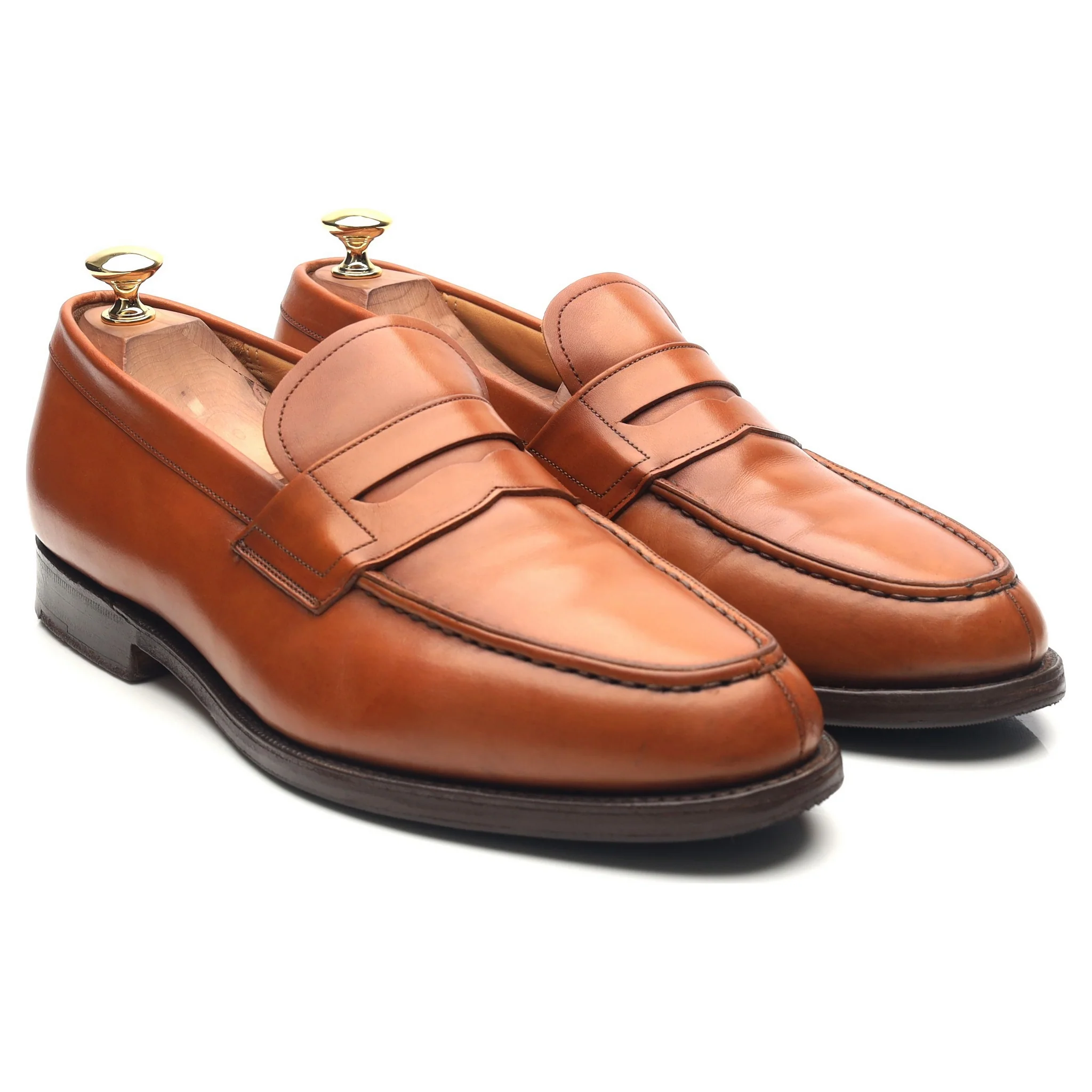 'Darwin' Tan Brown Leather Loafers UK 9 G - Image 7