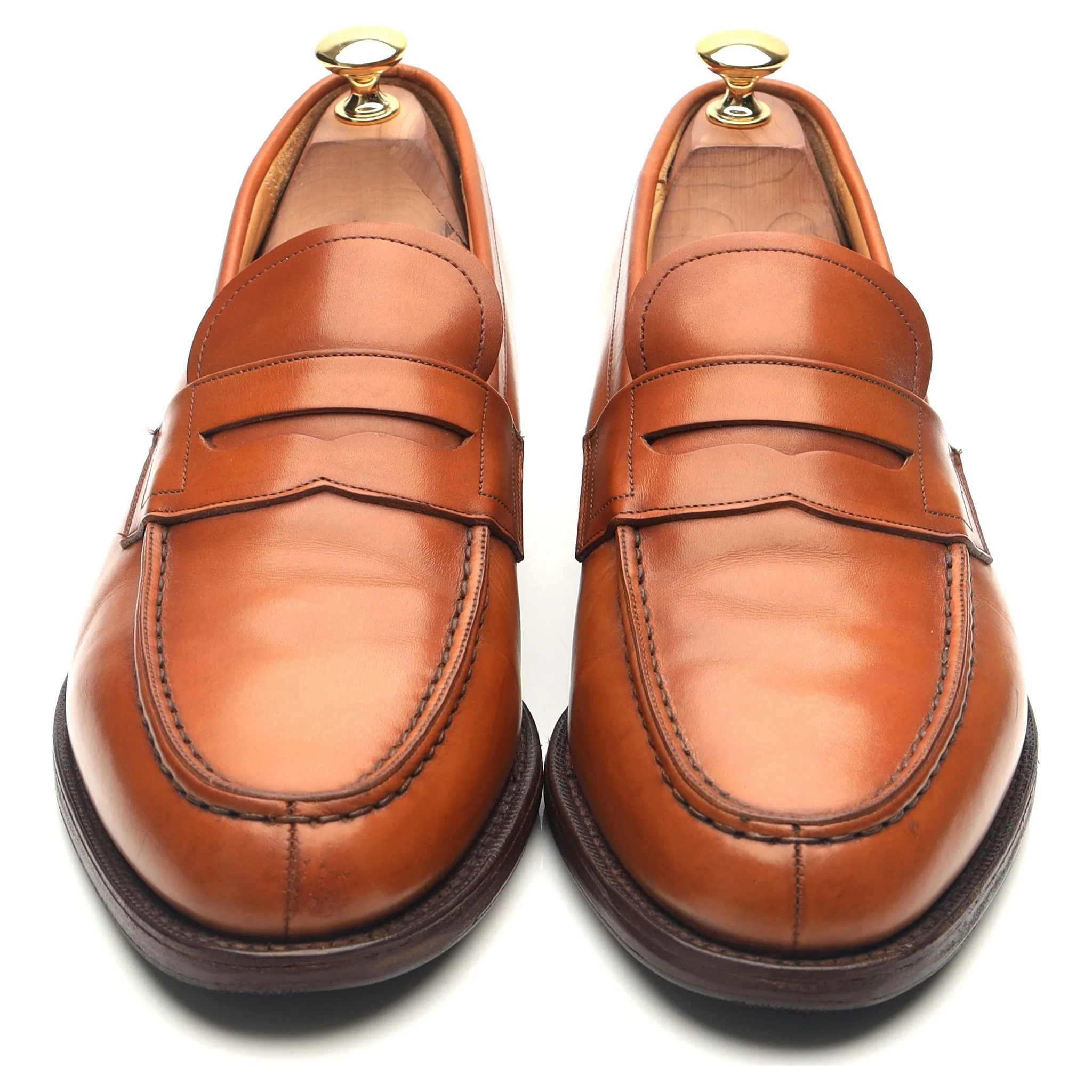 'Darwin' Tan Brown Leather Loafers UK 9 G - Image 9