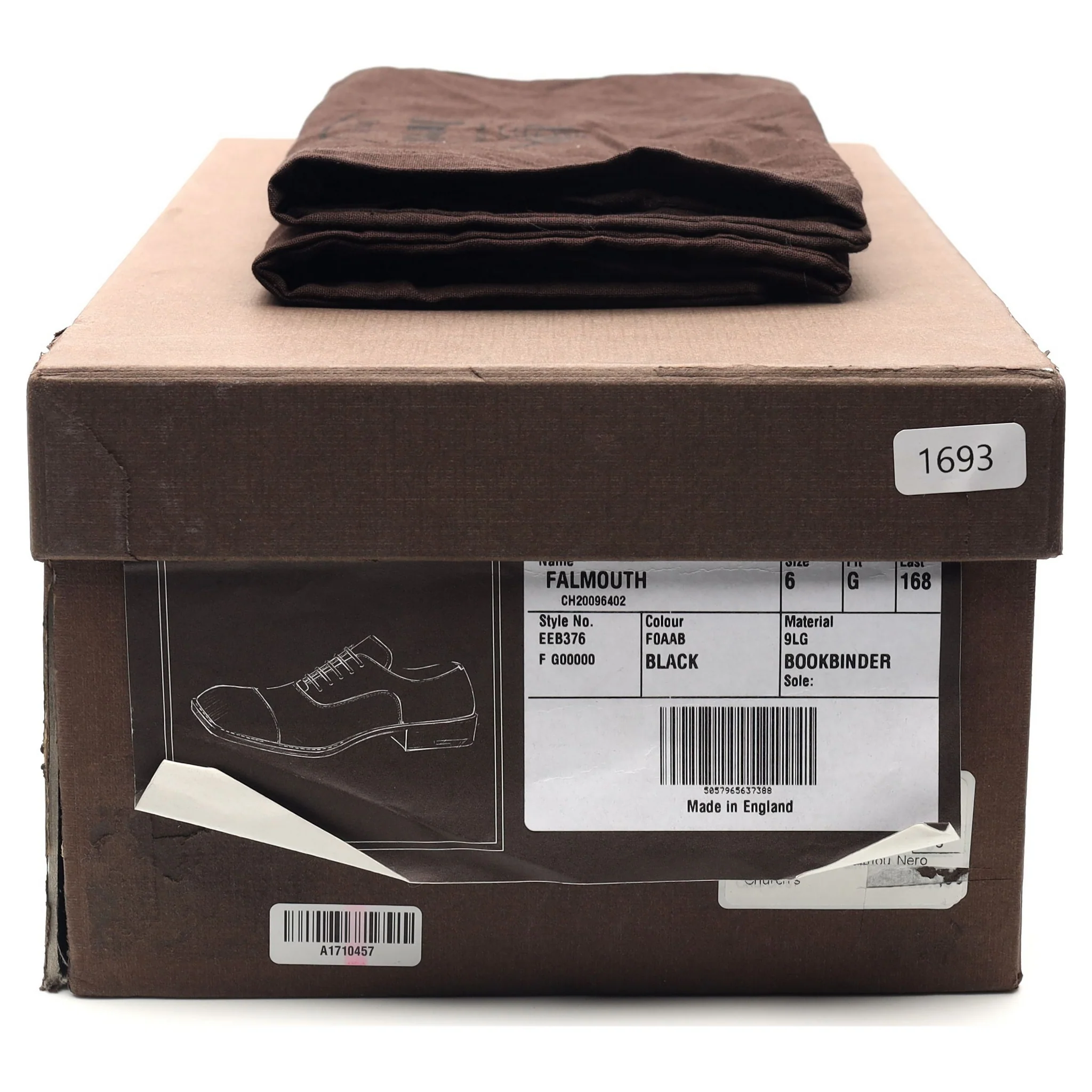 'Falmouth' Black Leather Oxford UK 6 G - Image 14