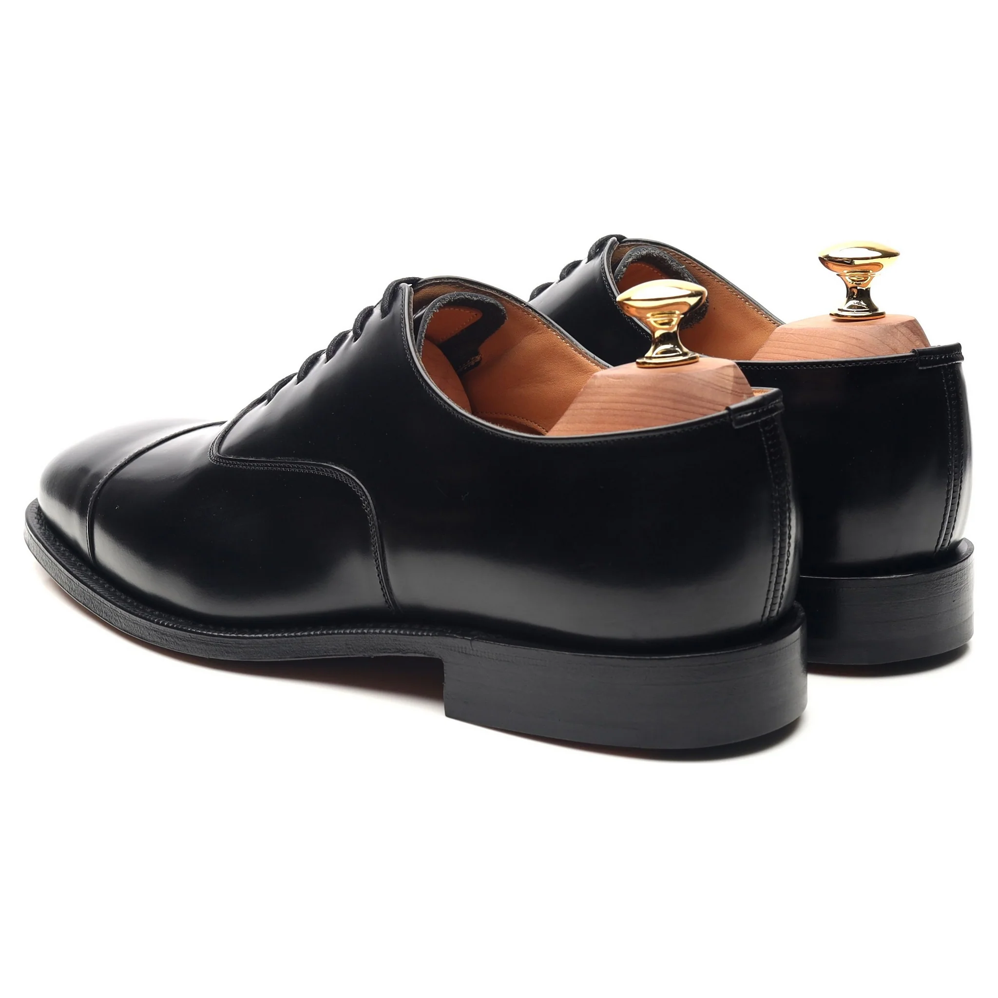 'Falmouth' Black Leather Oxford UK 6 G - Image 3