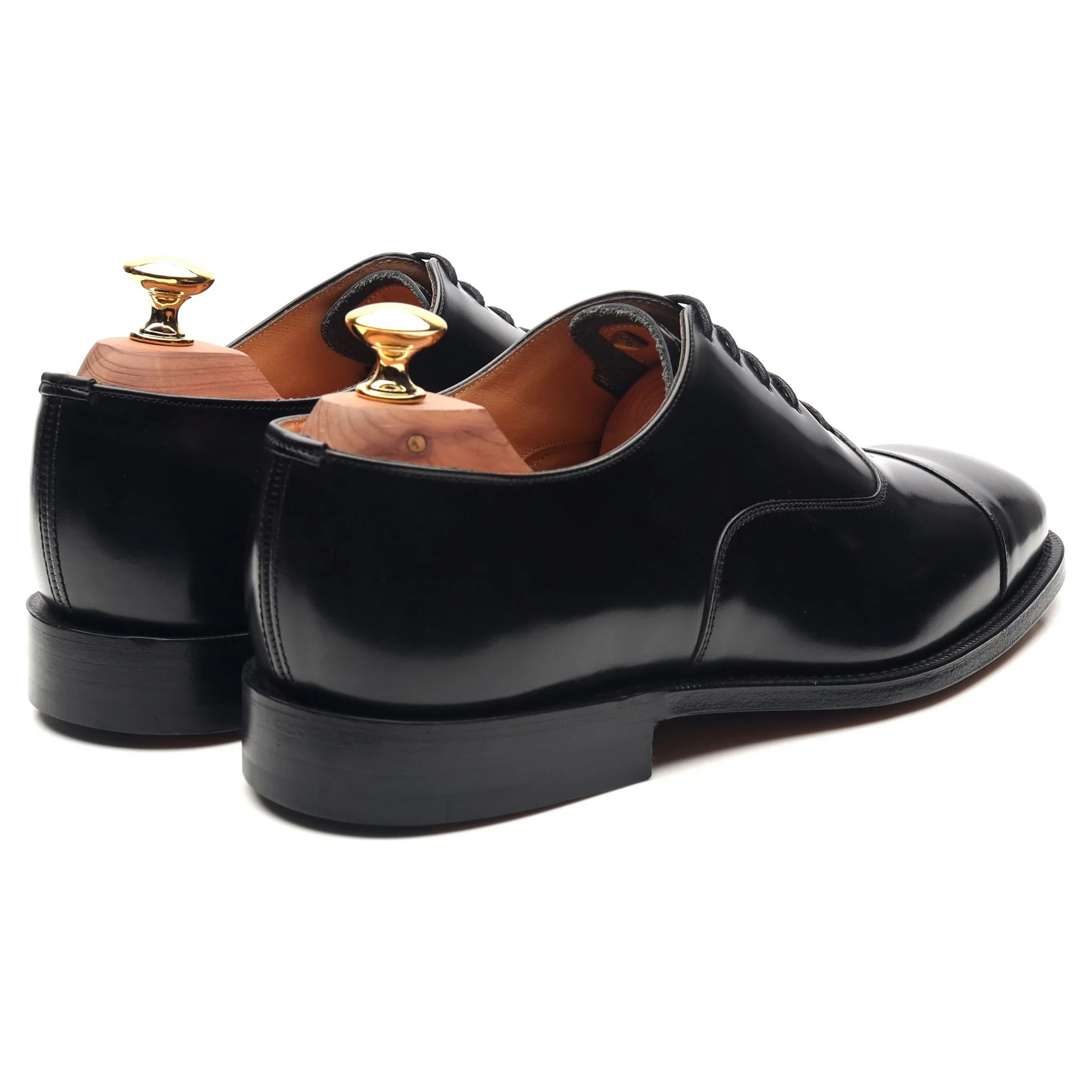 'Falmouth' Black Leather Oxford UK 6 G - Image 4