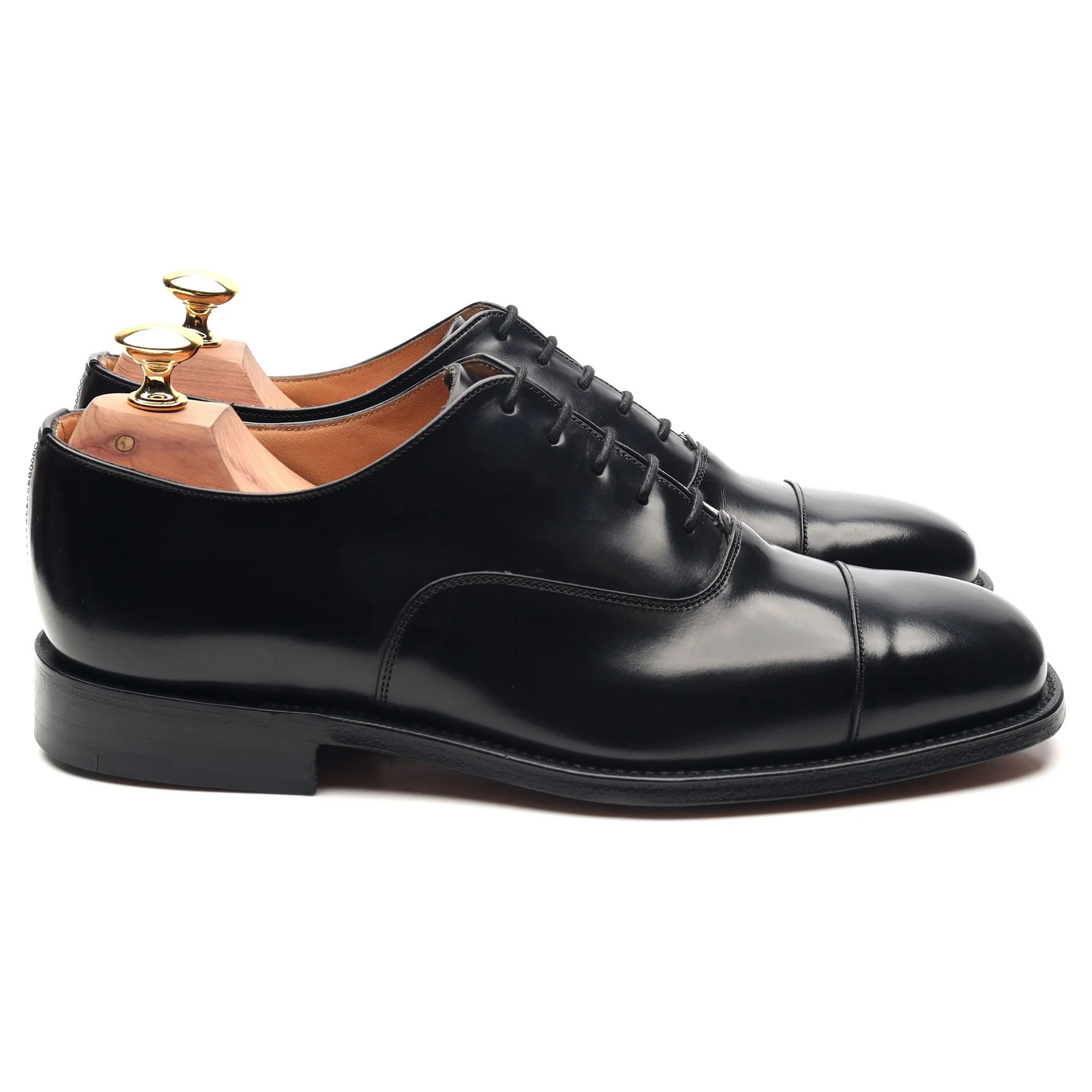 'Falmouth' Black Leather Oxford UK 6 G - Image 5