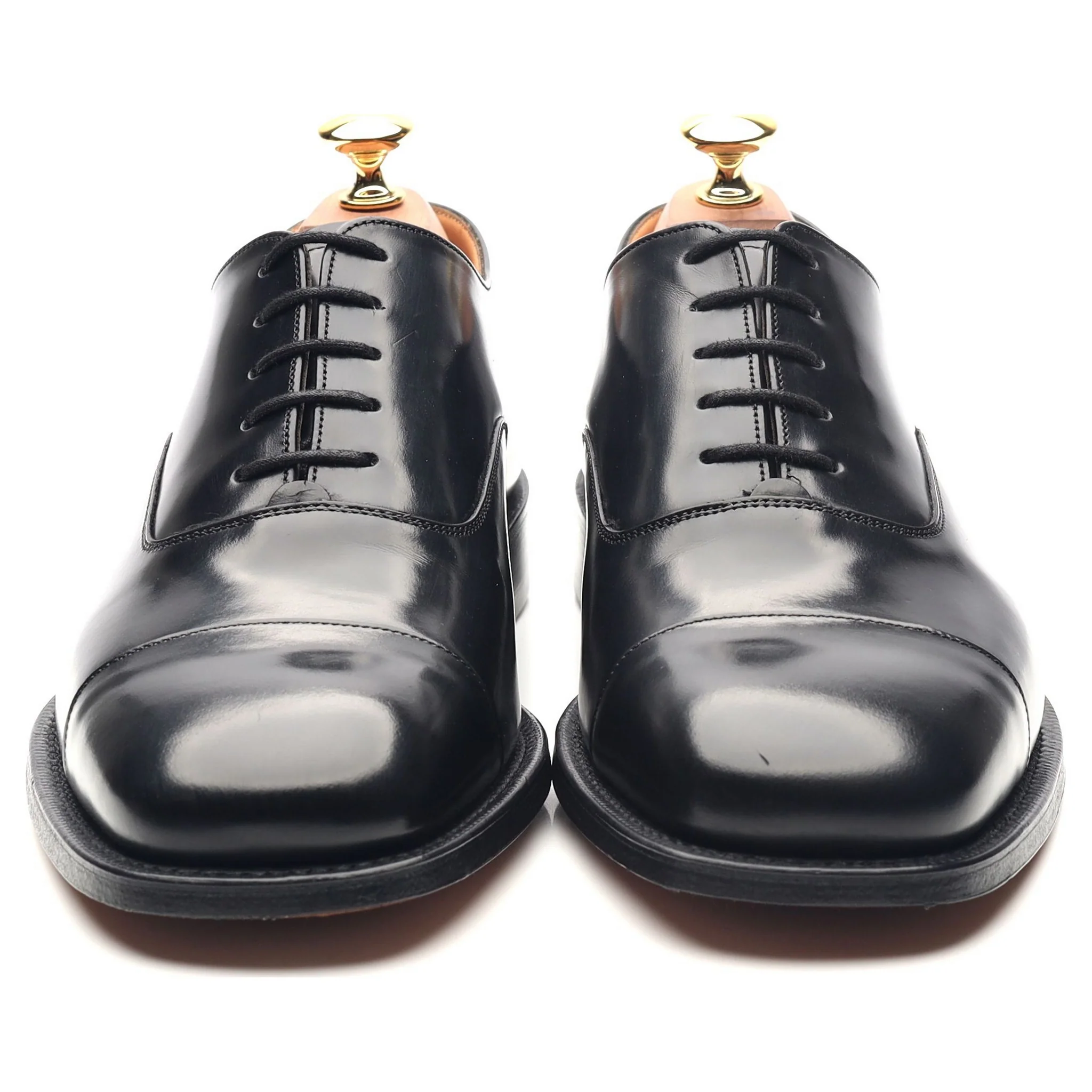 'Falmouth' Black Leather Oxford UK 6 G - Image 7