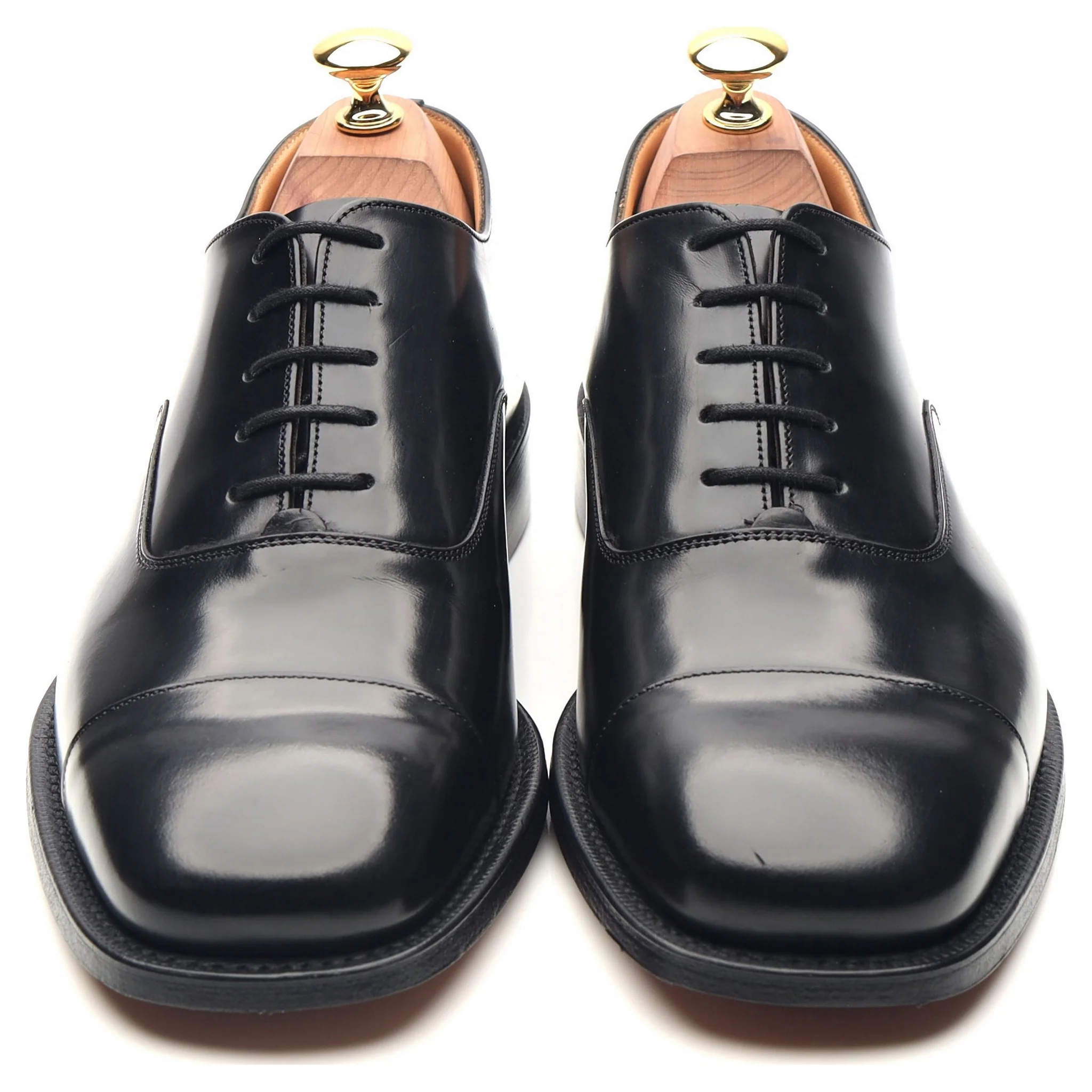 'Falmouth' Black Leather Oxford UK 6 G - Image 8