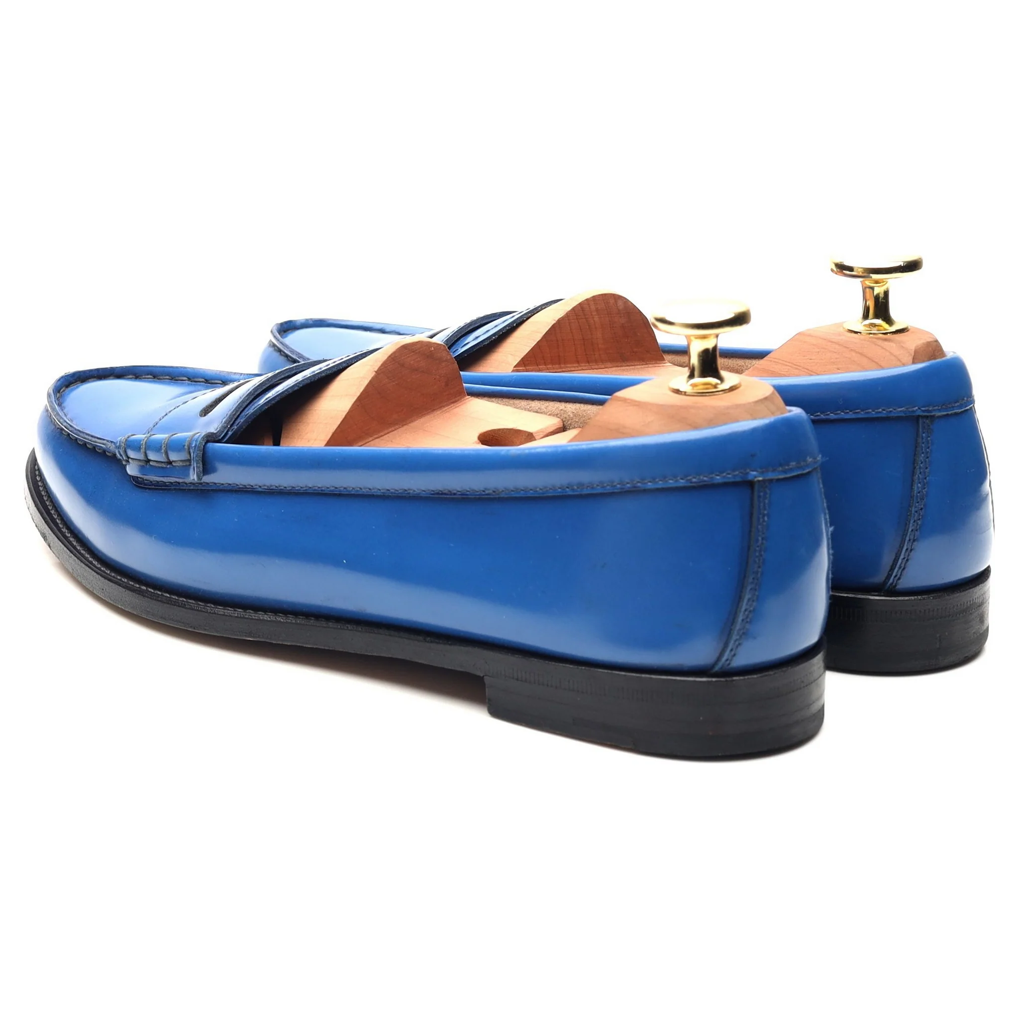 Women's 'Kara' Blue Leather Loafers UK 3.5 EU 36.5 - Image 3