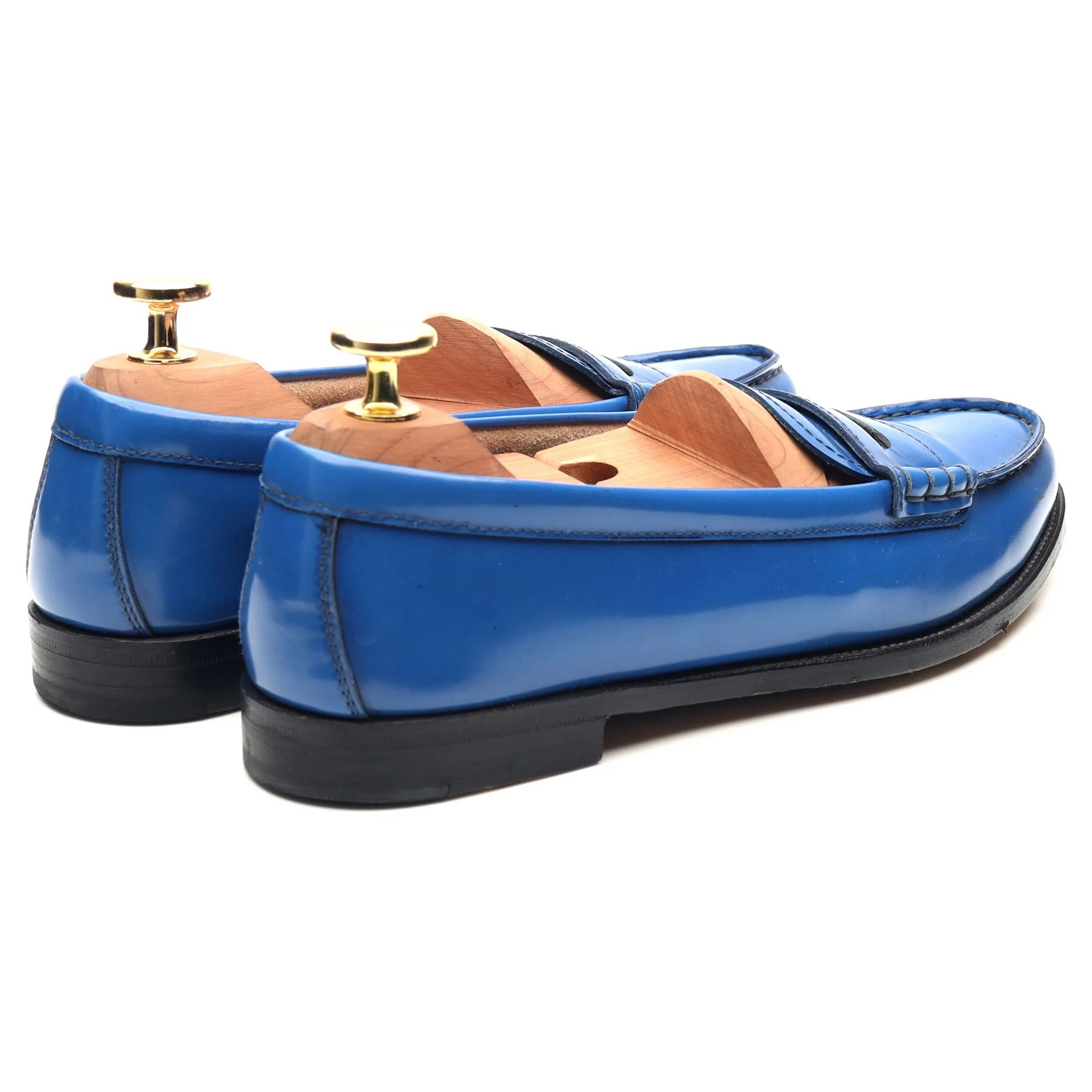 Women's 'Kara' Blue Leather Loafers UK 3.5 EU 36.5 - Image 5