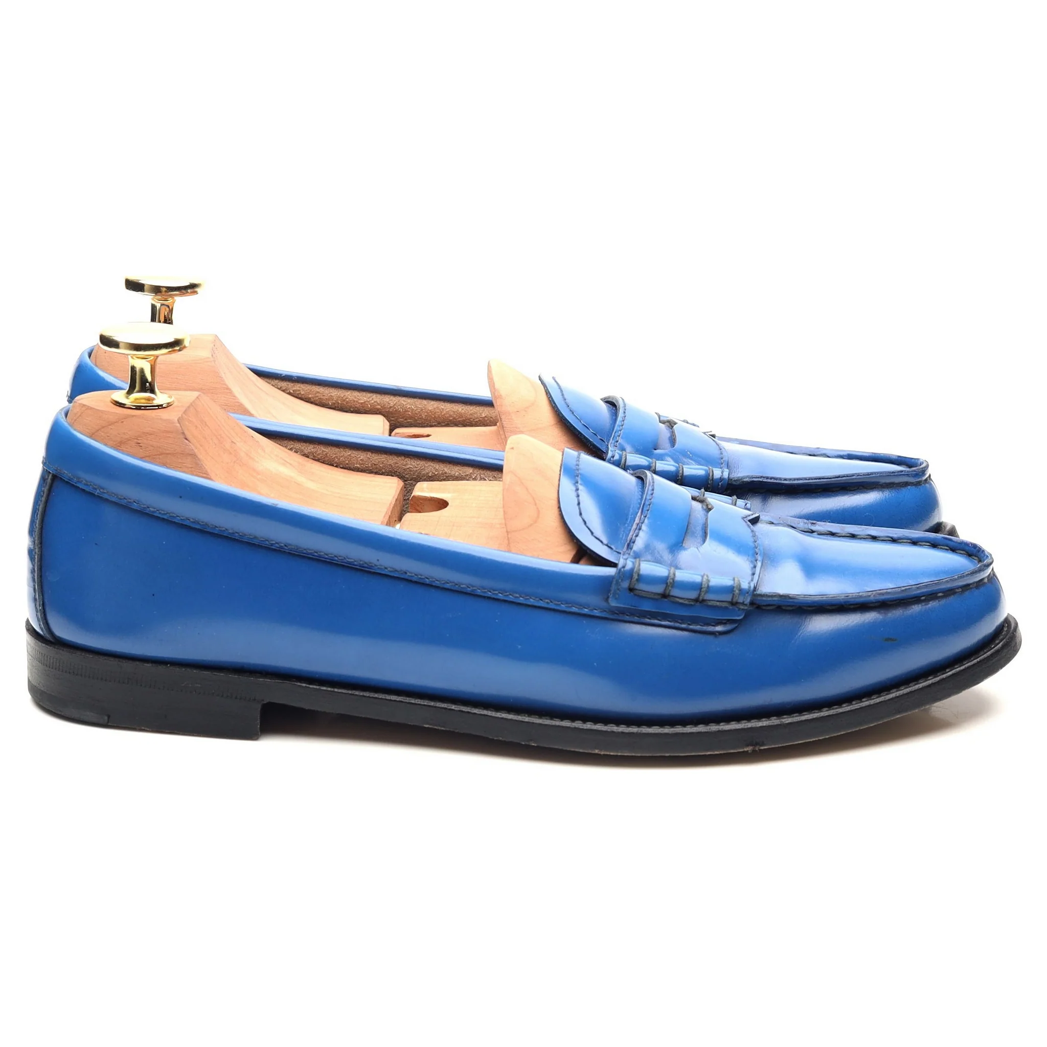 Women's 'Kara' Blue Leather Loafers UK 3.5 EU 36.5 - Image 6