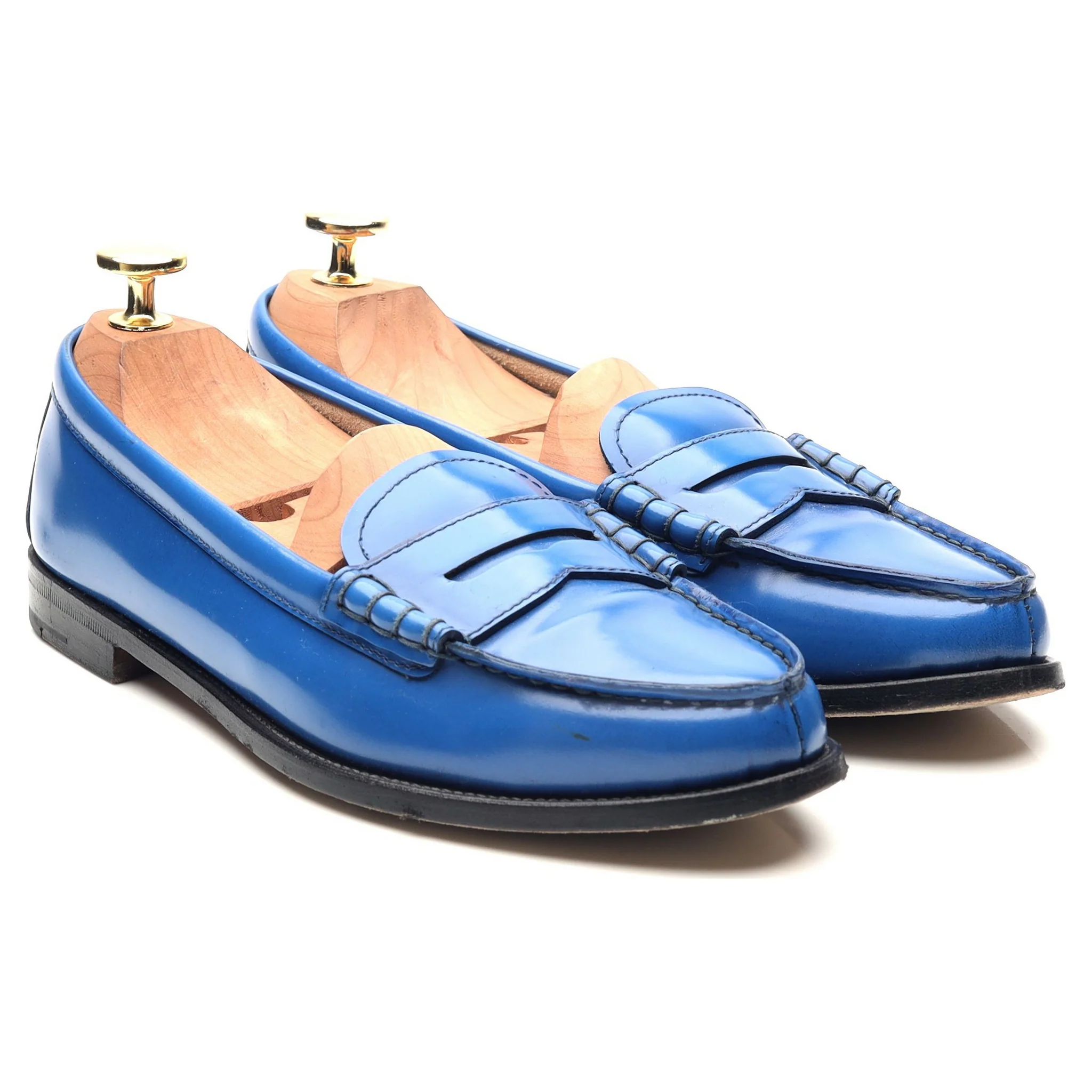 Women's 'Kara' Blue Leather Loafers UK 3.5 EU 36.5 - Image 7