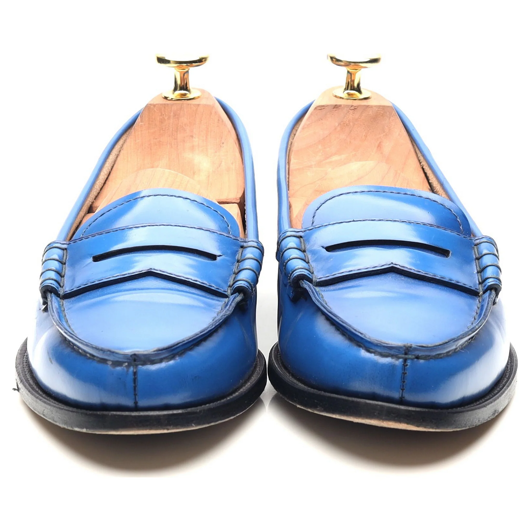 Women's 'Kara' Blue Leather Loafers UK 3.5 EU 36.5 - Image 8