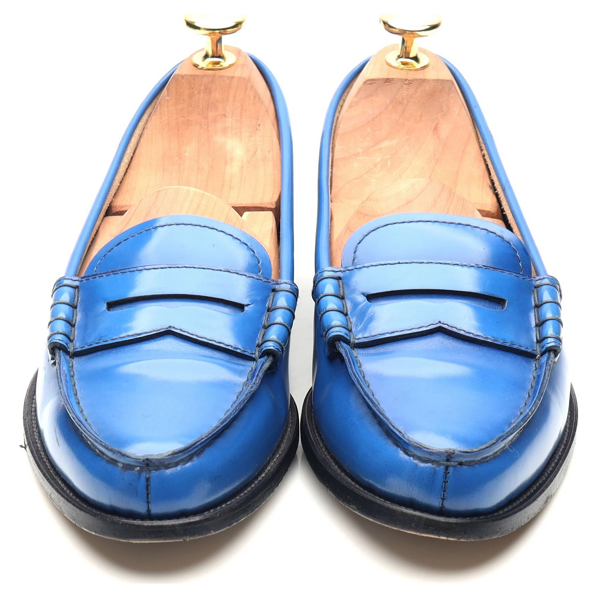 Women's 'Kara' Blue Leather Loafers UK 3.5 EU 36.5 - Image 9