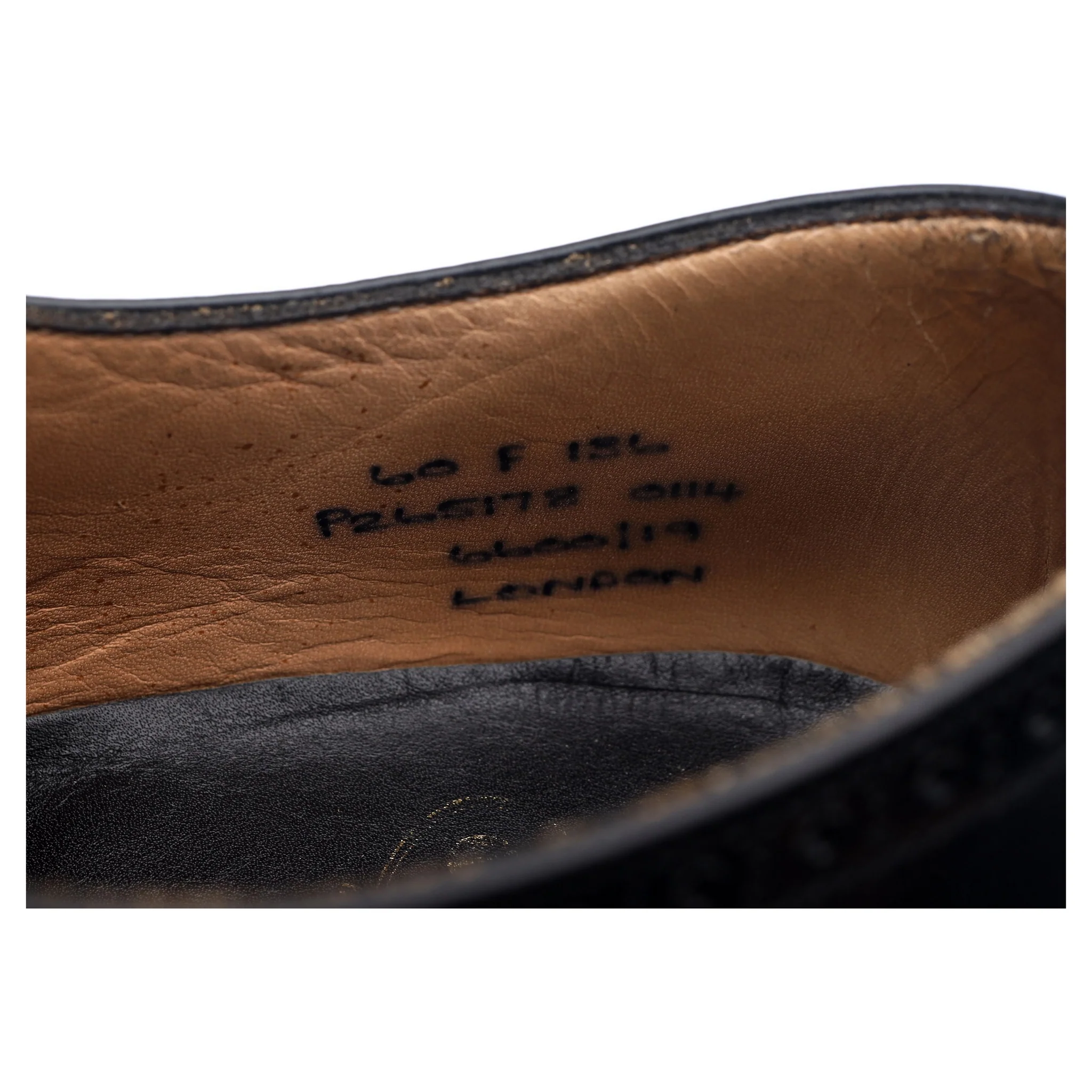 'London' Black Leather Oxford Semi Brogues UK 6 F - Image 13