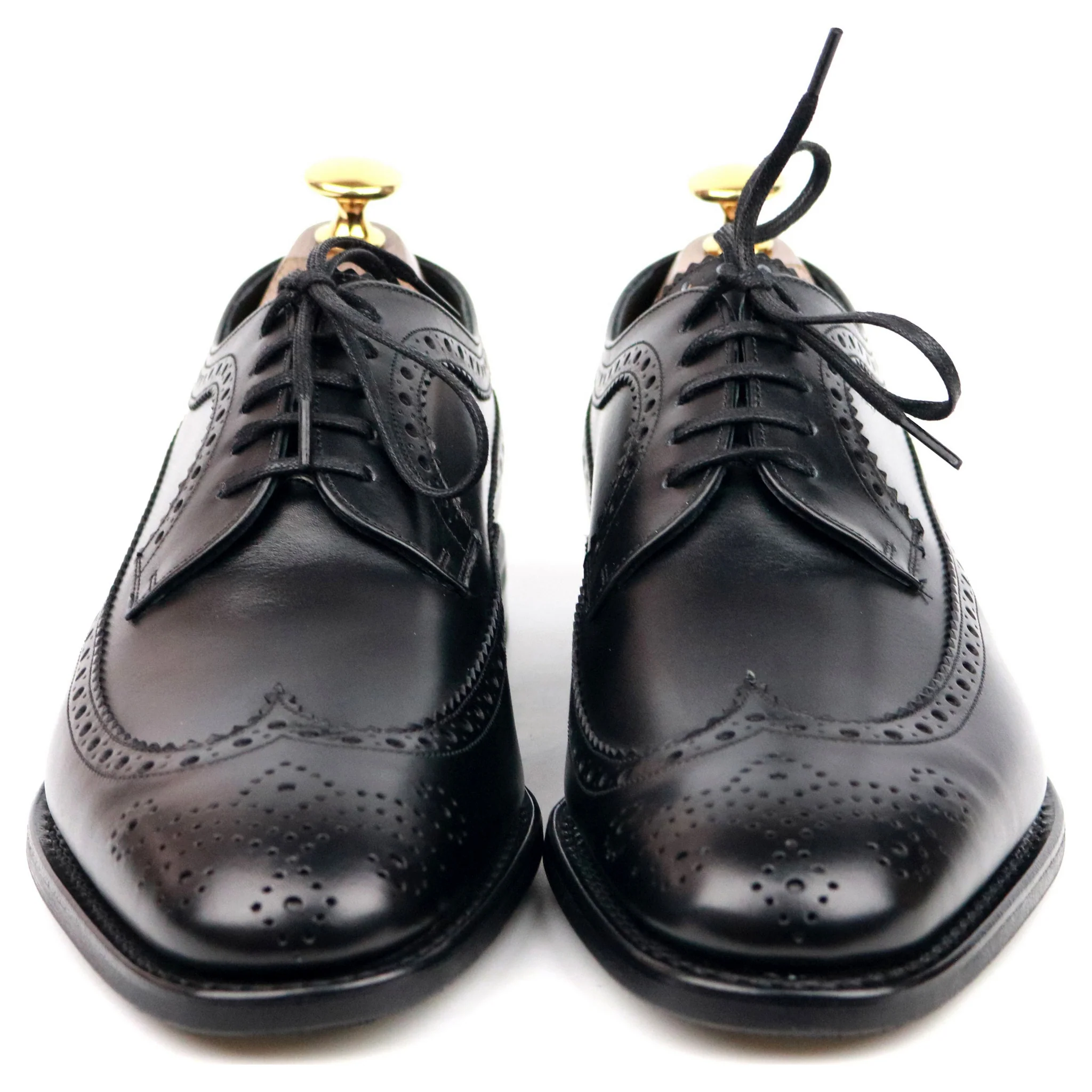 'Portmore' Black Leather Derby Brogues UK 6 G - Image 3