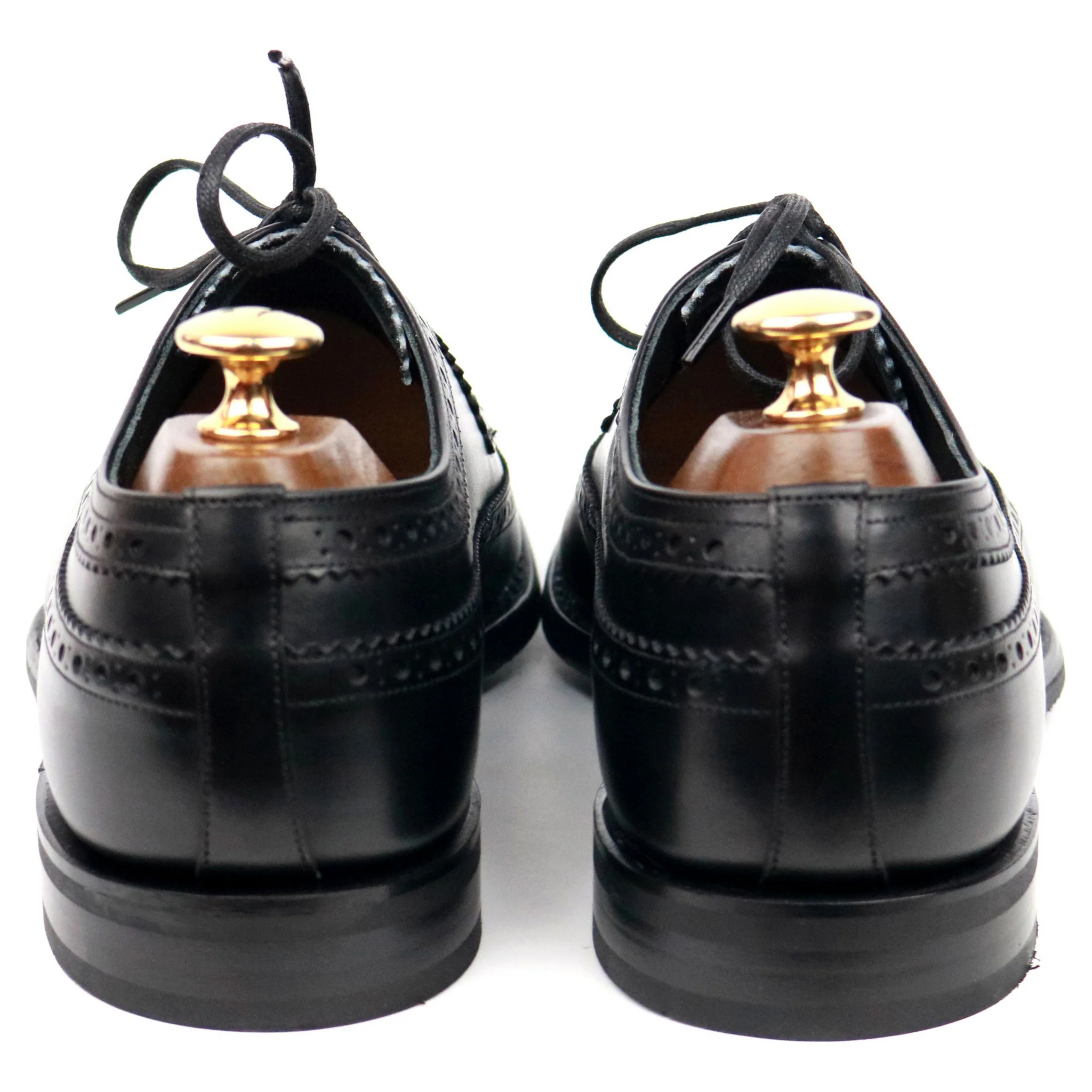 'Portmore' Black Leather Derby Brogues UK 6 G - Image 5