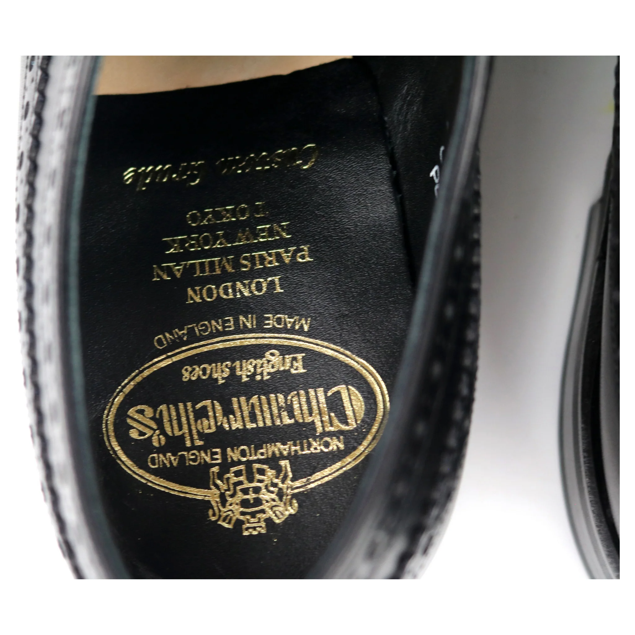 'Portmore' Black Leather Derby Brogues UK 6 G - Image 9
