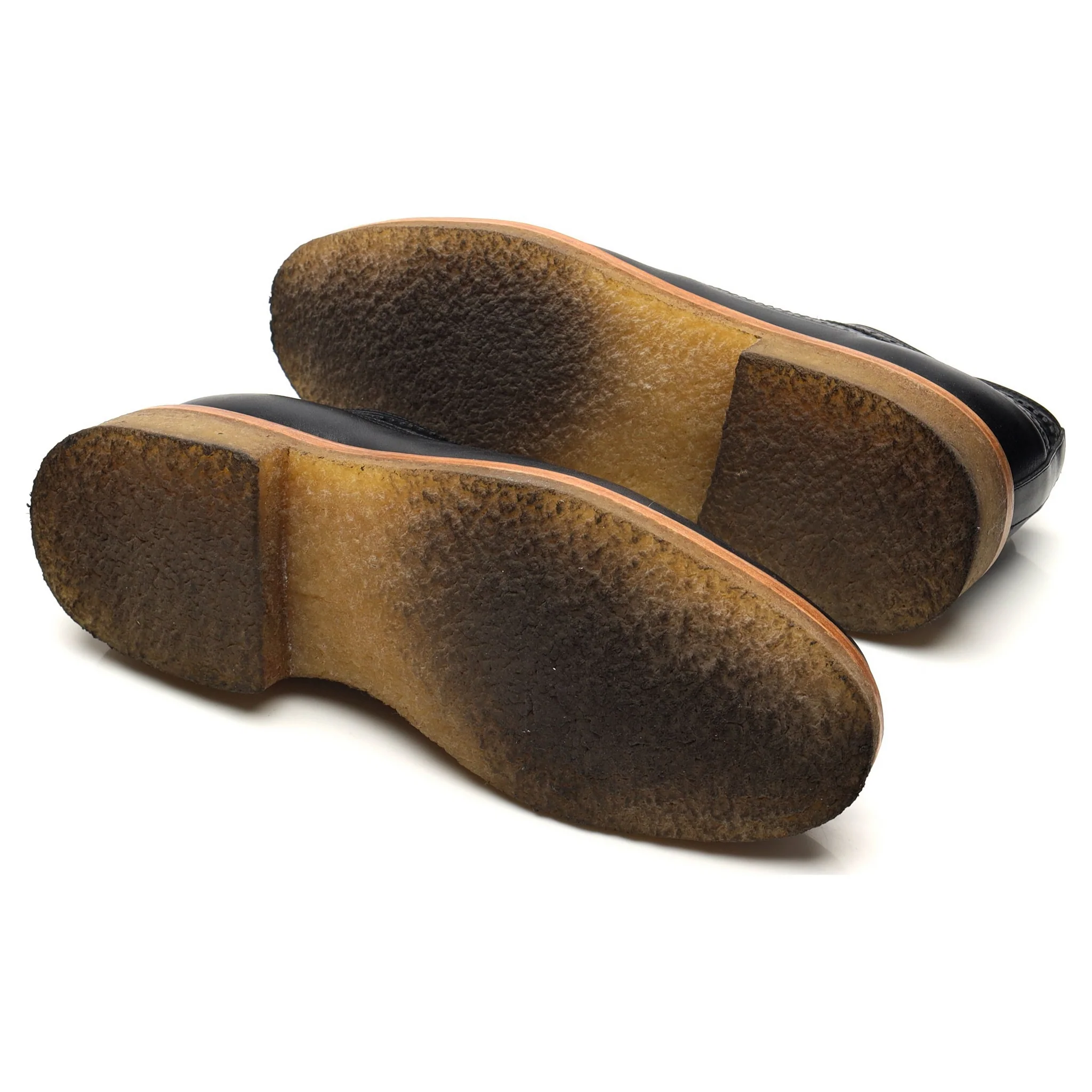 'Concho Long Wing' Black Leather Brogues UK 11.5 US 12 - Image 5