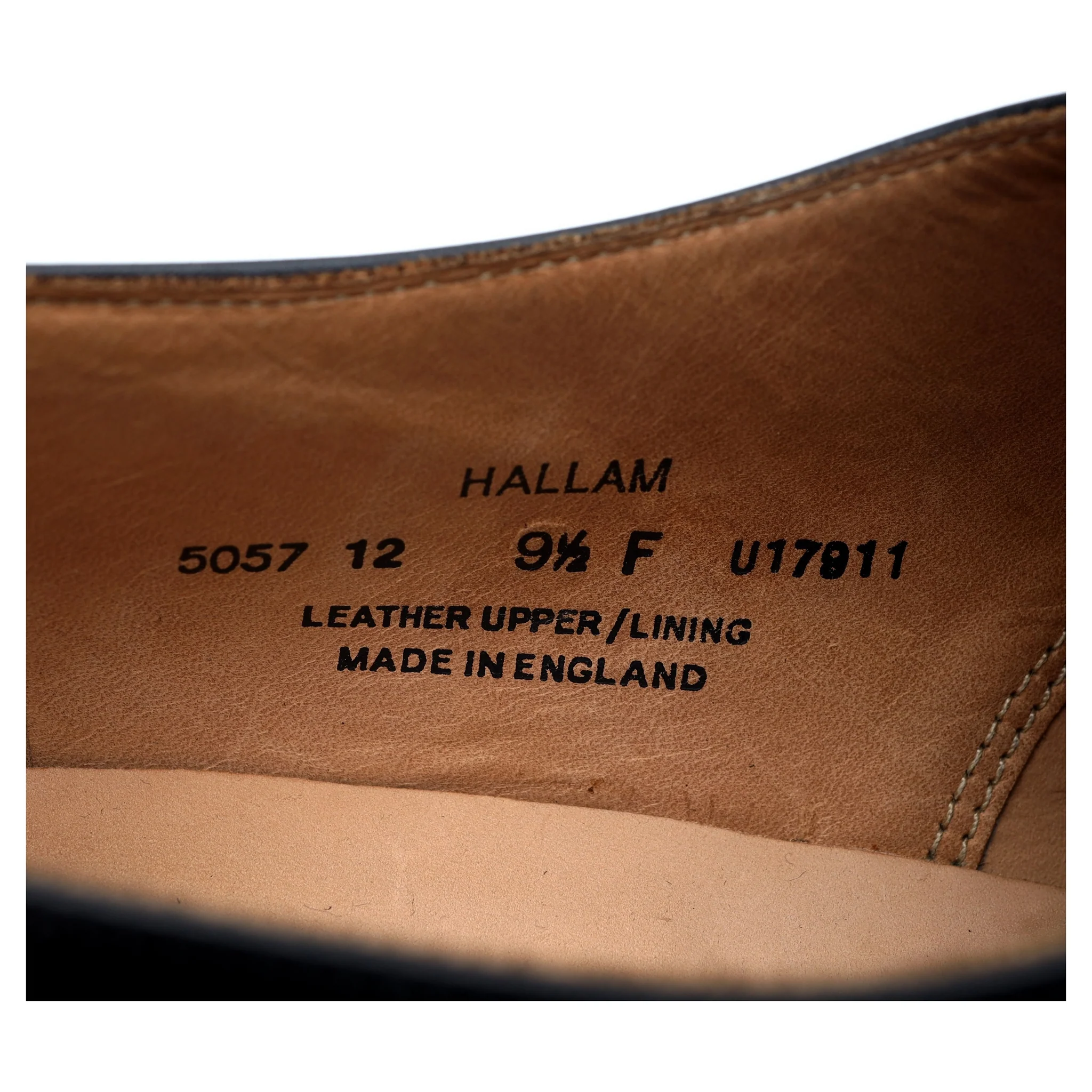 'Hallam' Black Leather Oxford UK 9.5 F - Image 13