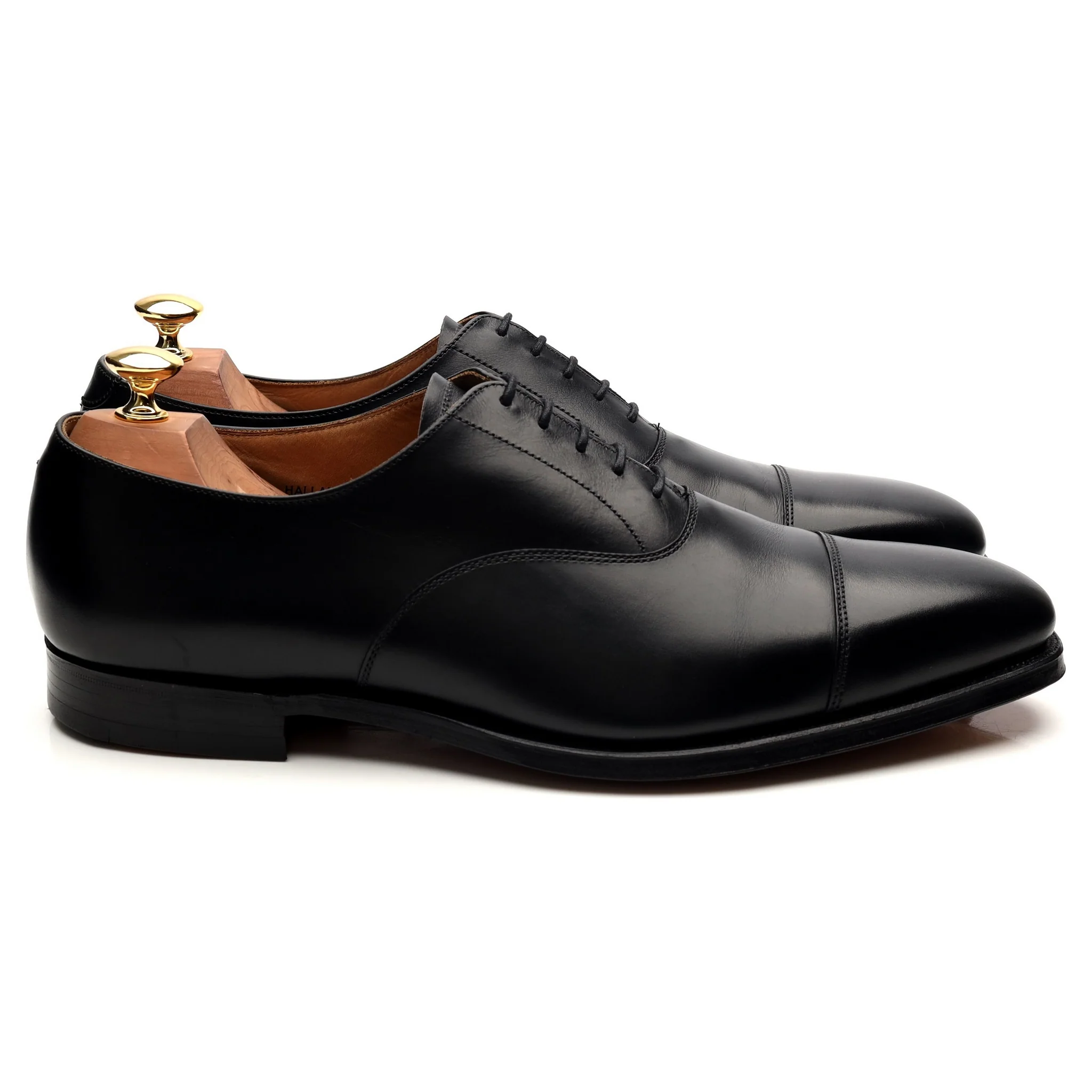 'Hallam' Black Leather Oxford UK 9.5 F - Image 6