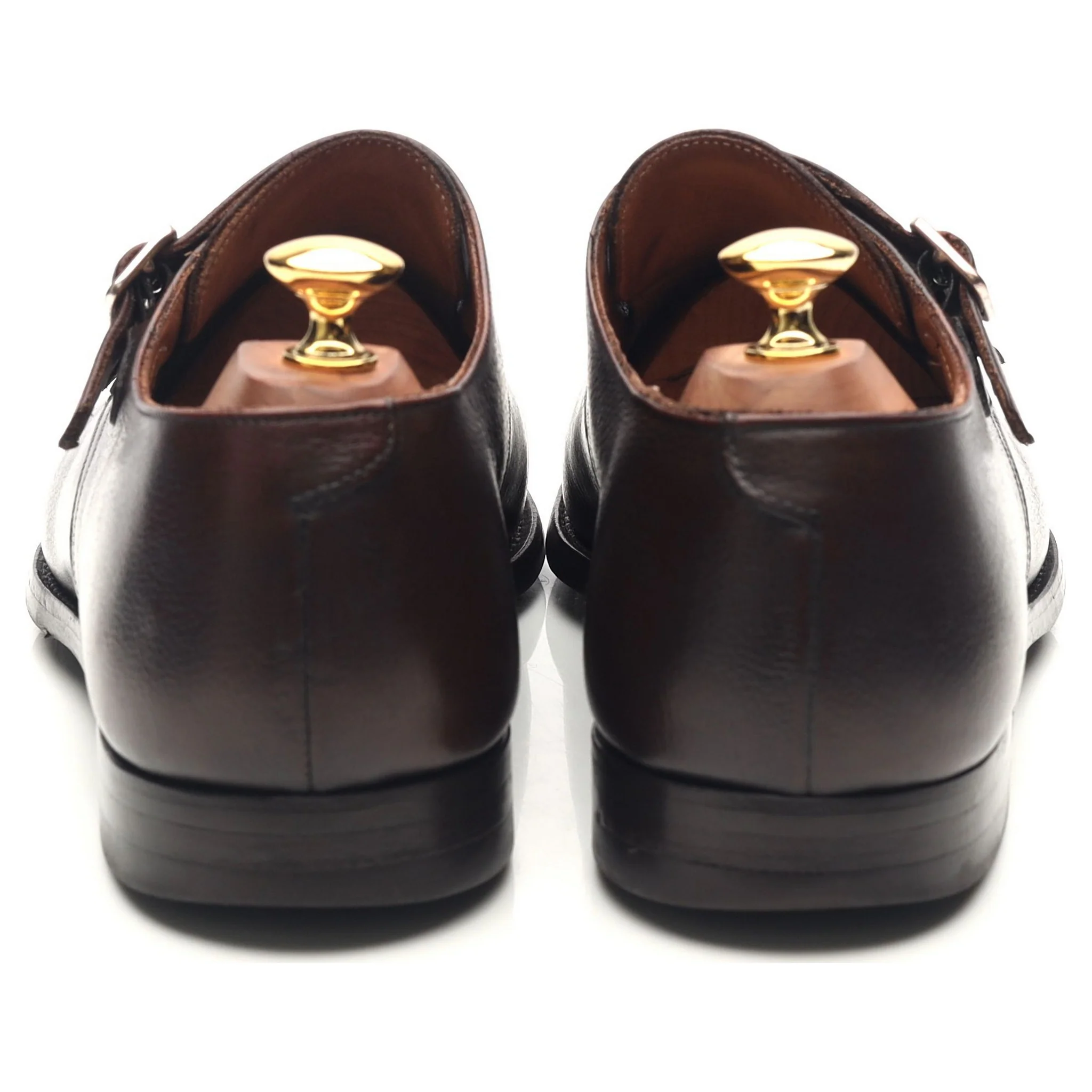 'Lowndes' Dark Brown Leather Double Monk Strap UK 9.5 E - Image 4