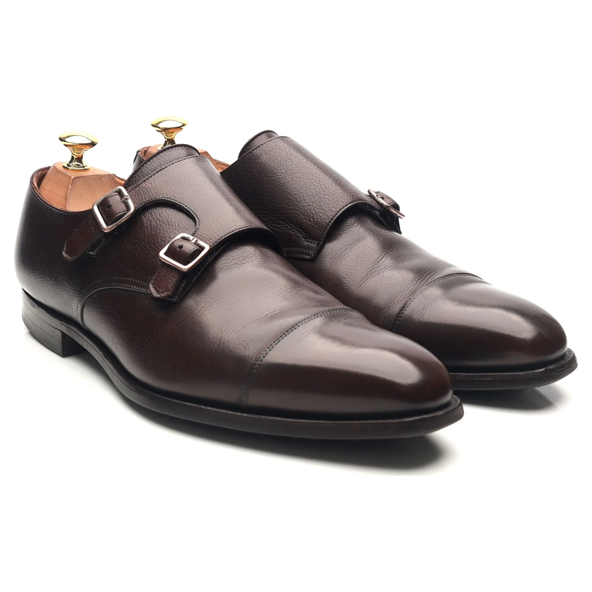 'Lowndes' Dark Brown Leather Double Monk Strap UK 9.5 E - Image 7