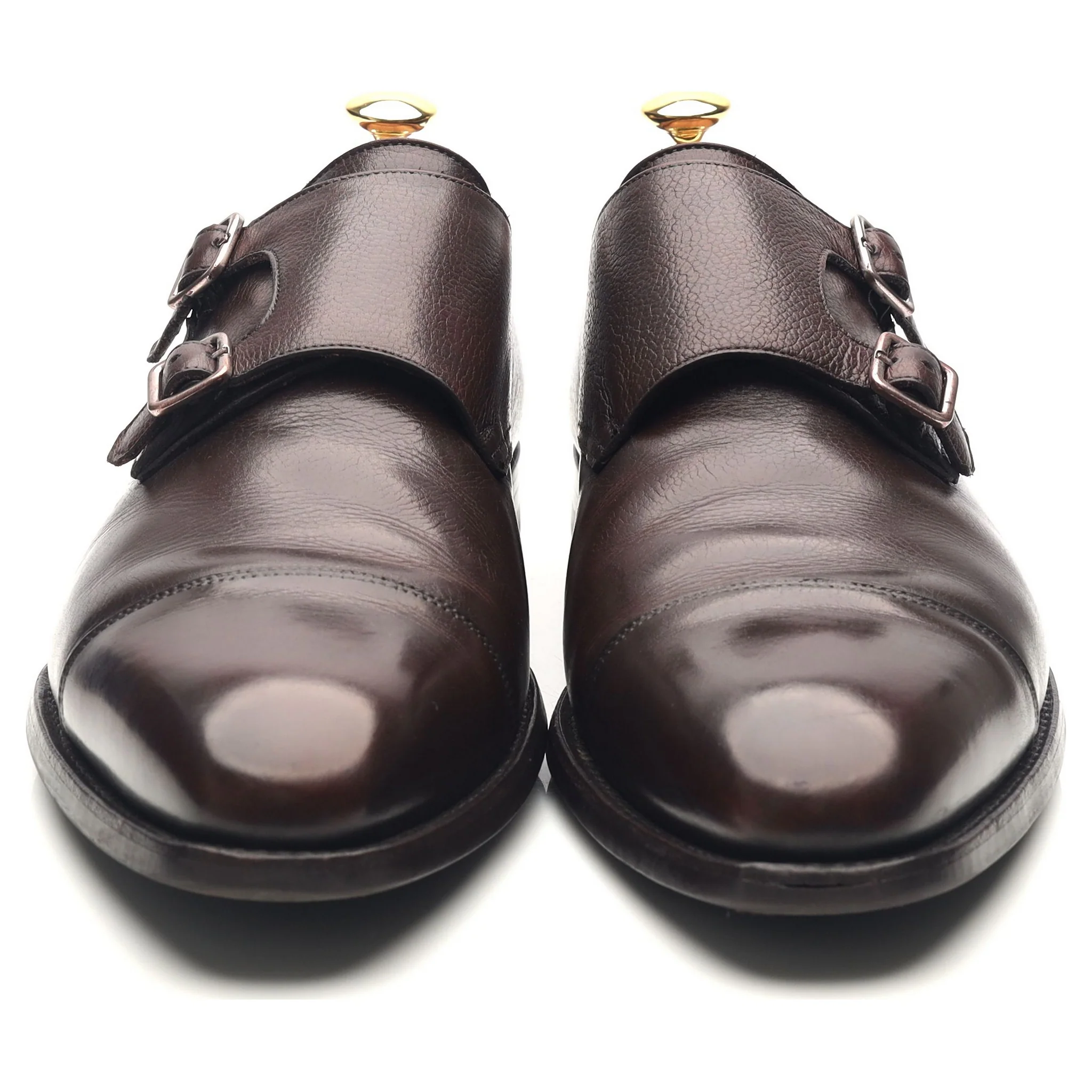 'Lowndes' Dark Brown Leather Double Monk Strap UK 9.5 E - Image 8