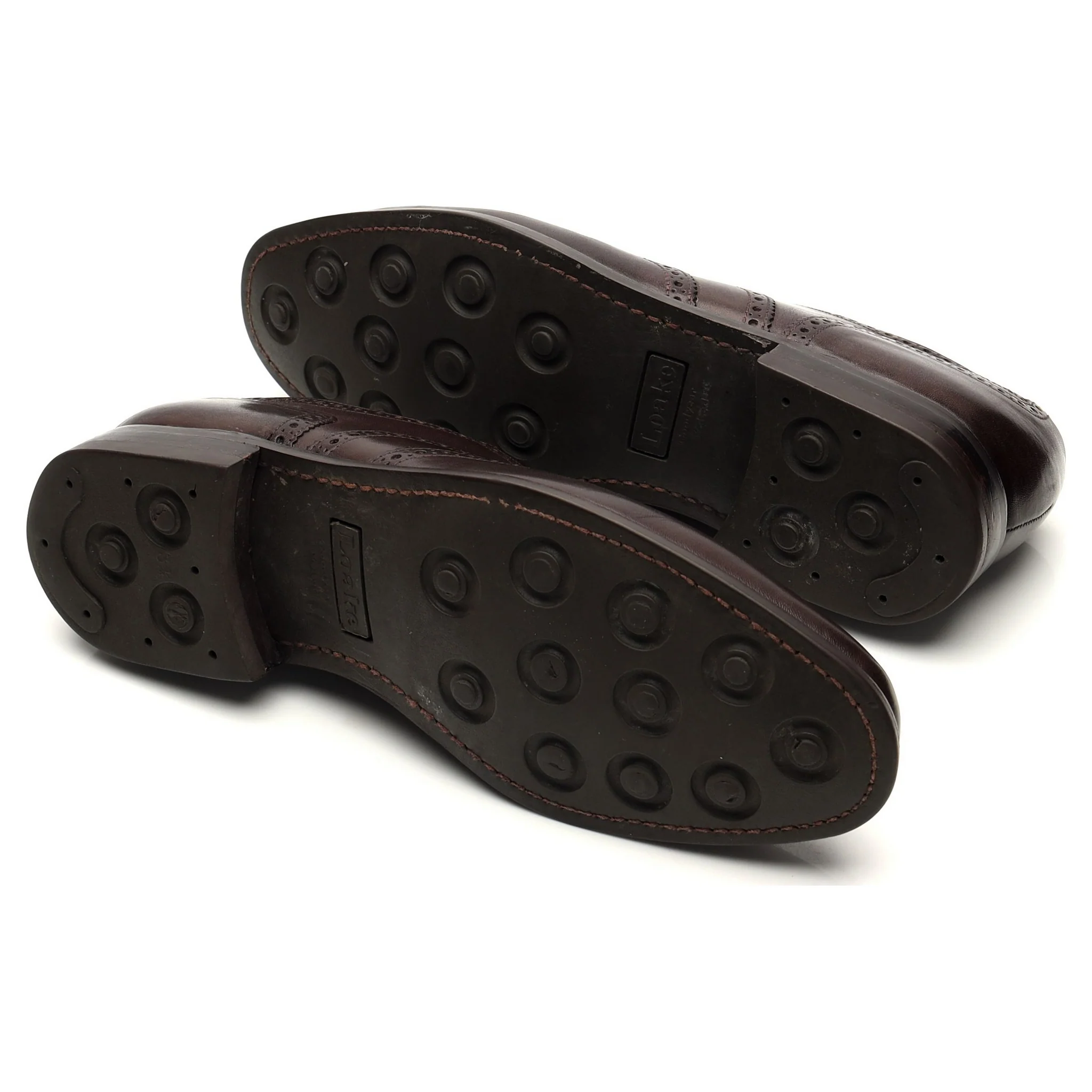 '6018' Dark Brown Leather Oxford Brogues UK 8.5 F - Image 5