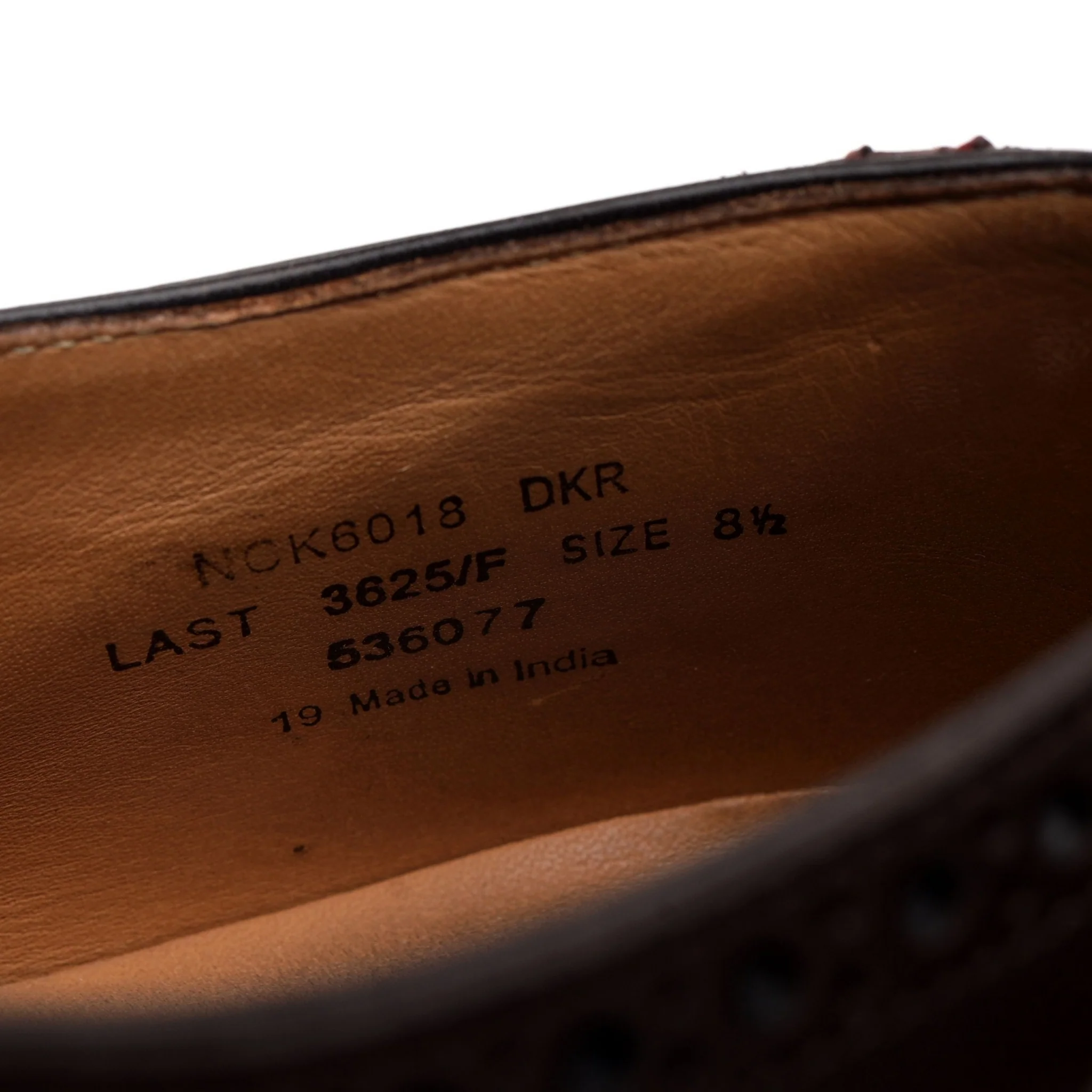 '6018' Dark Brown Leather Oxford Brogues UK 8.5 F - Image 7