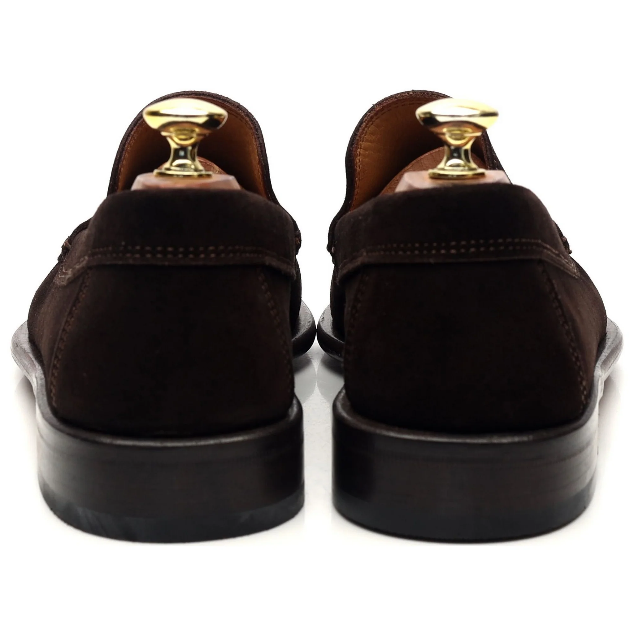 Dark Brown Suede Slip On Loafers UK 7.5 EU 41.5 - Image 4