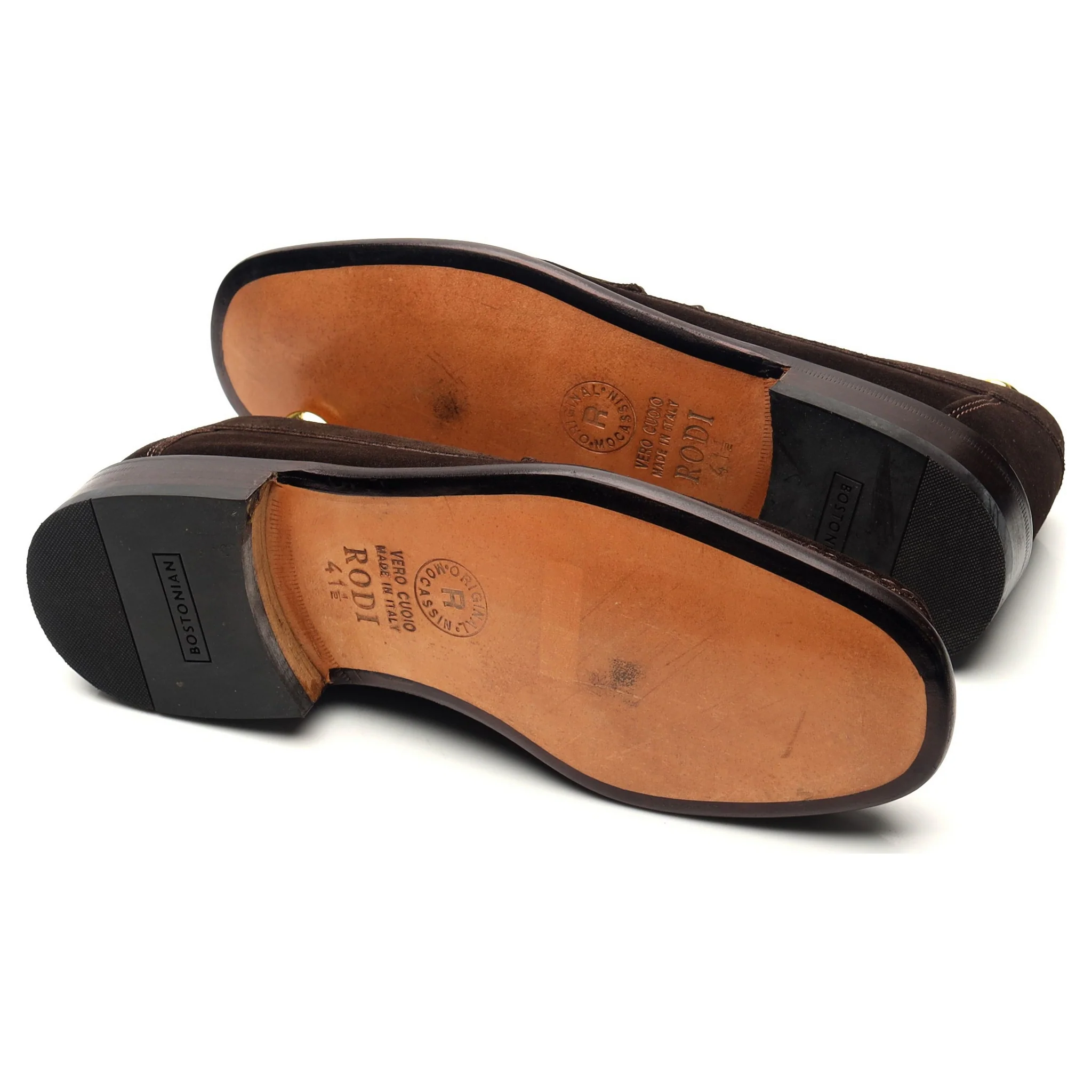 Dark Brown Suede Slip On Loafers UK 7.5 EU 41.5 - Image 5