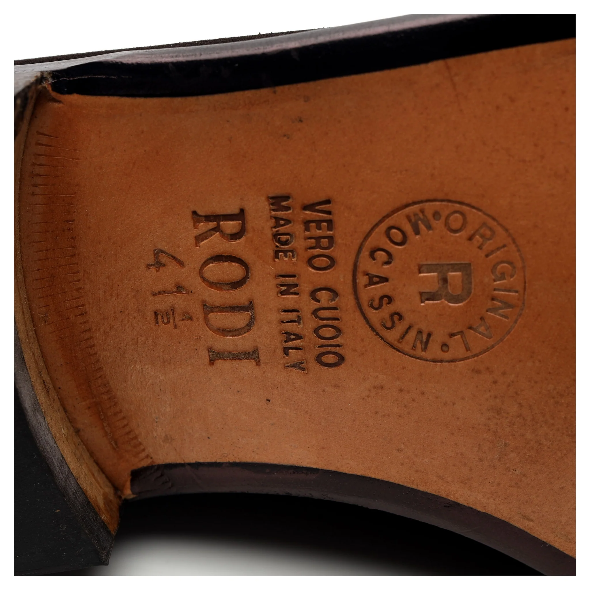 Dark Brown Suede Slip On Loafers UK 7.5 EU 41.5 - Image 7