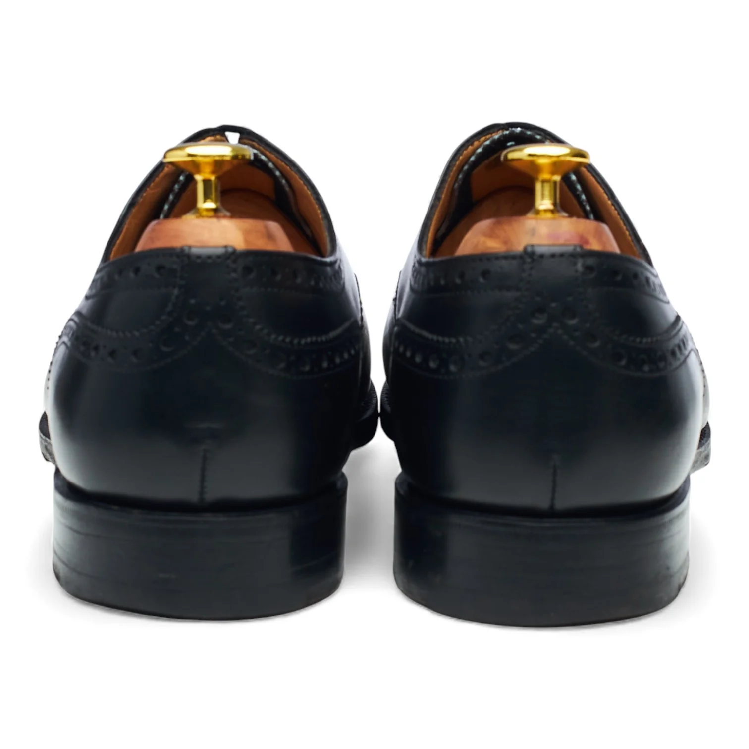'Diplomat' Black Leather Oxford Brogues UK 8.5 G - Image 4