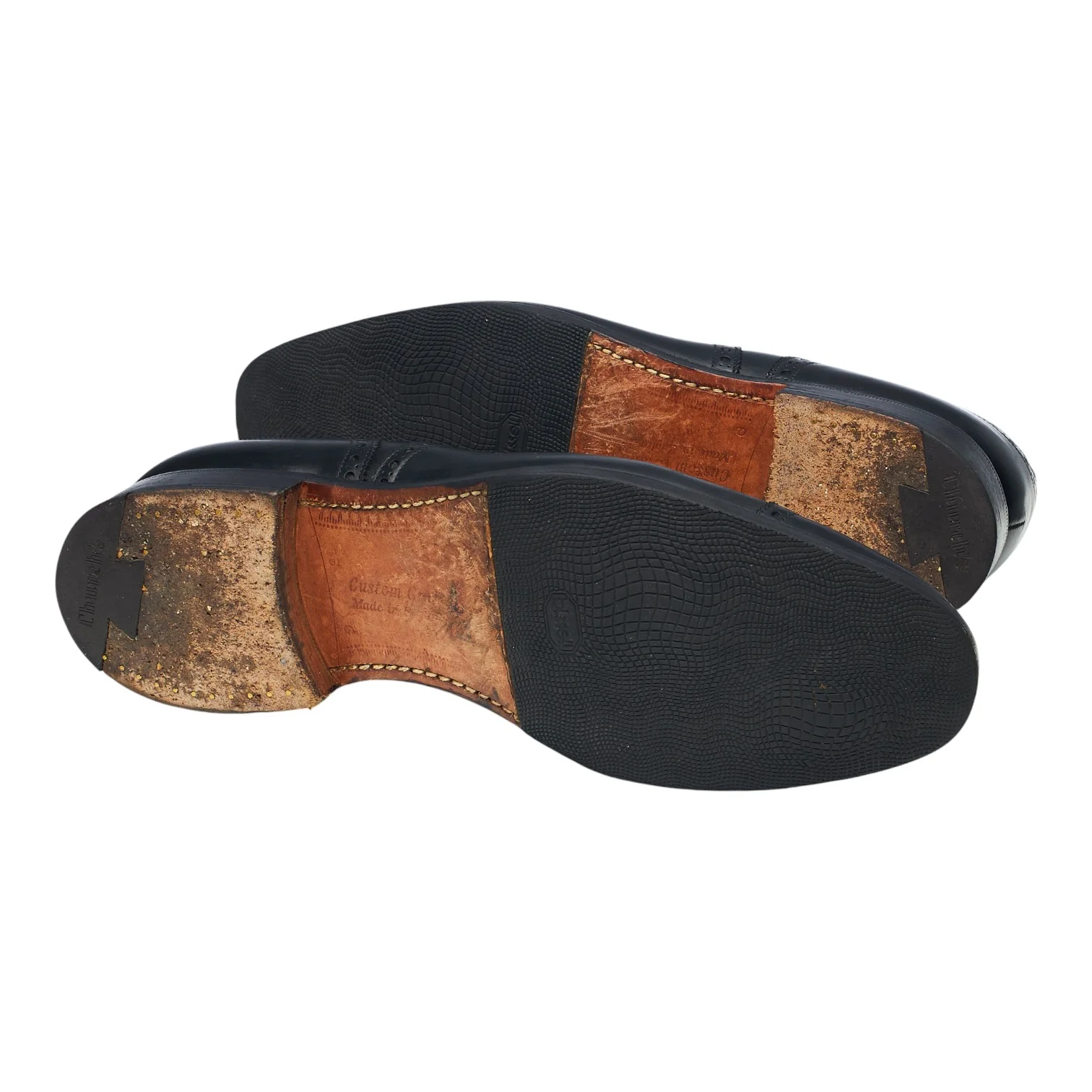 'Diplomat' Black Leather Oxford Brogues UK 8.5 G - Image 5