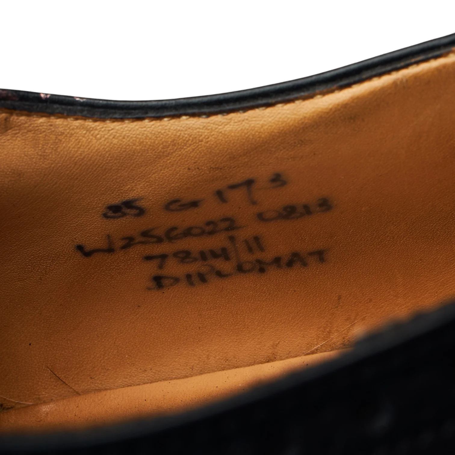 'Diplomat' Black Leather Oxford Brogues UK 8.5 G - Image 7