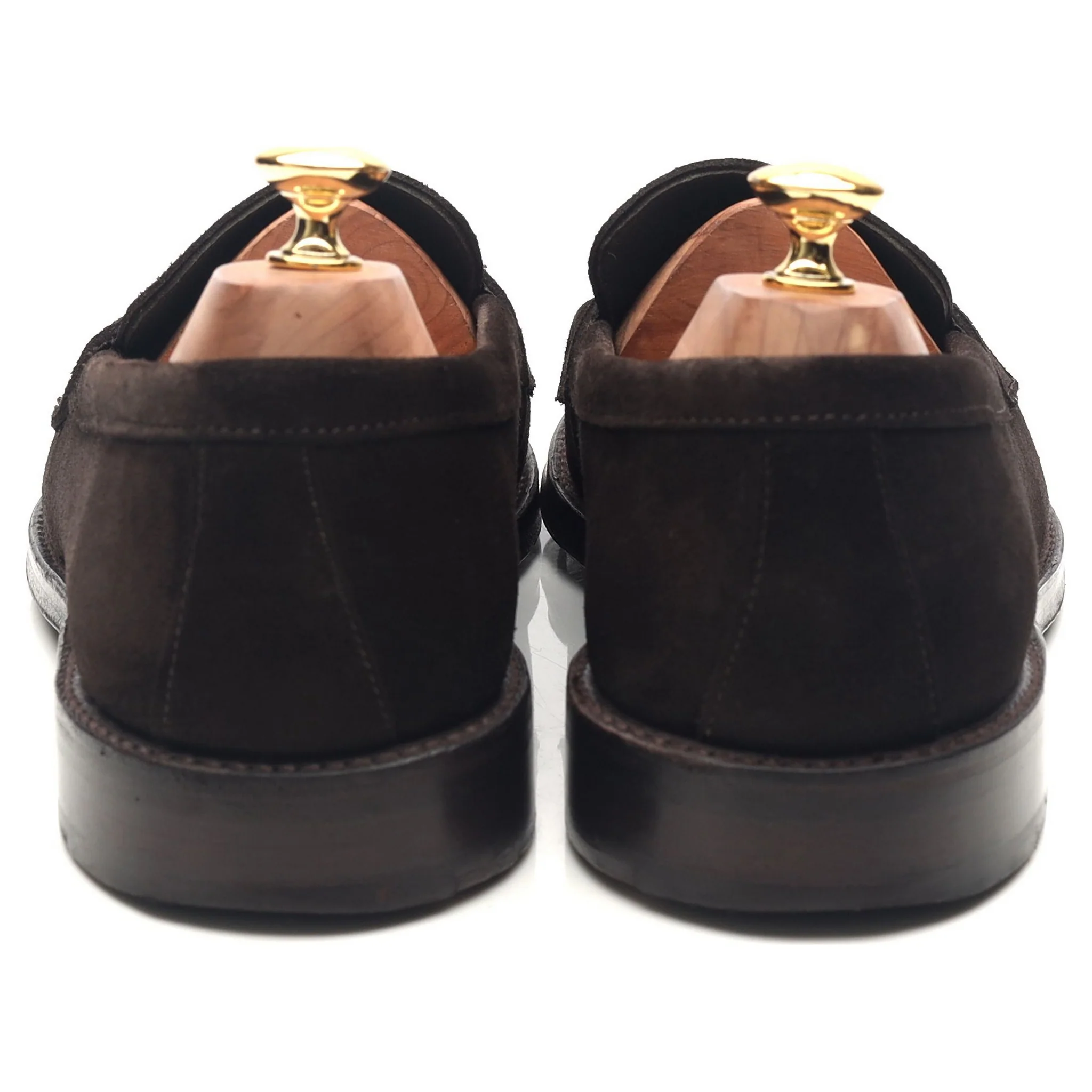'Charles' Dark Brown Suede Loafers UK 10 - Image 4