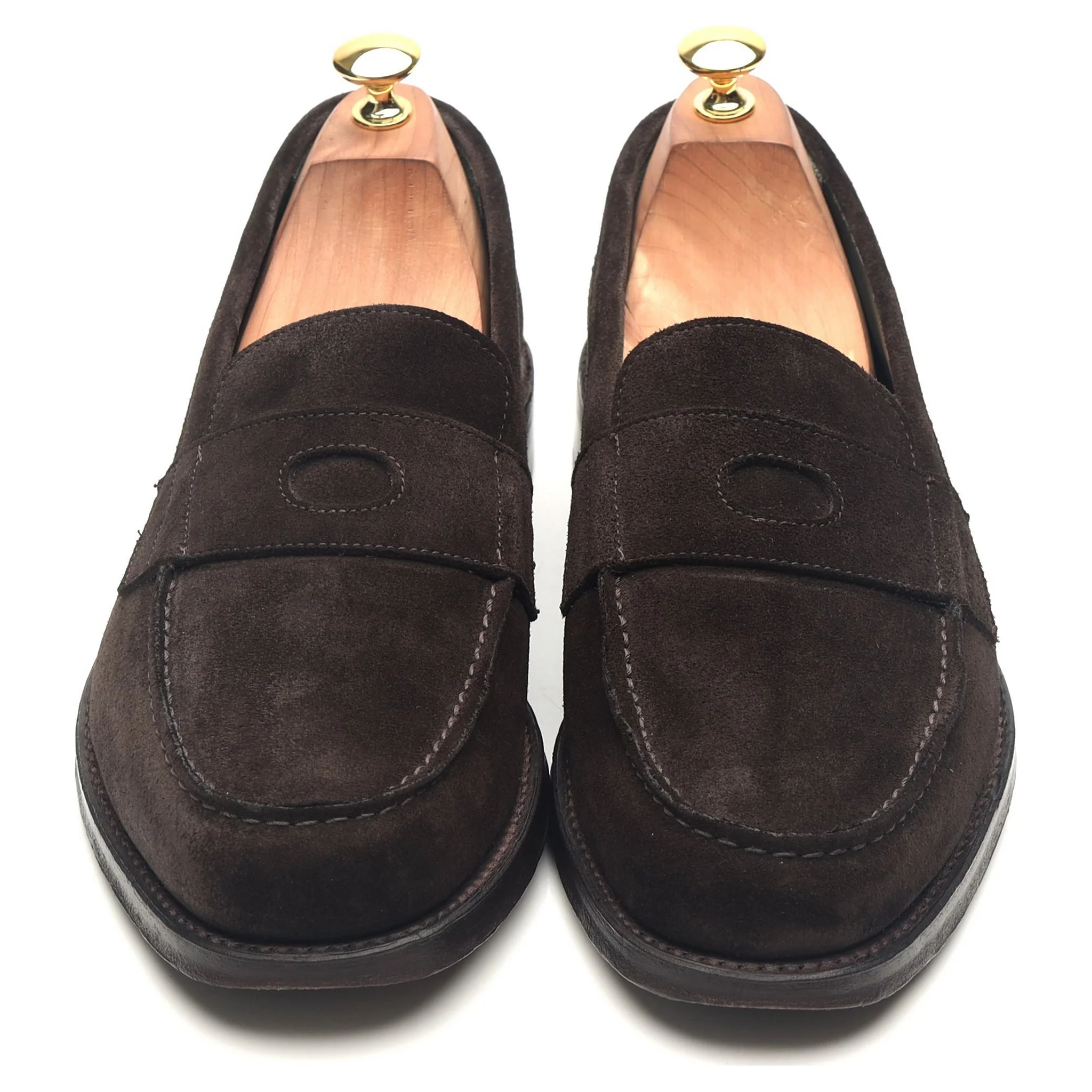'Charles' Dark Brown Suede Loafers UK 10 - Image 9