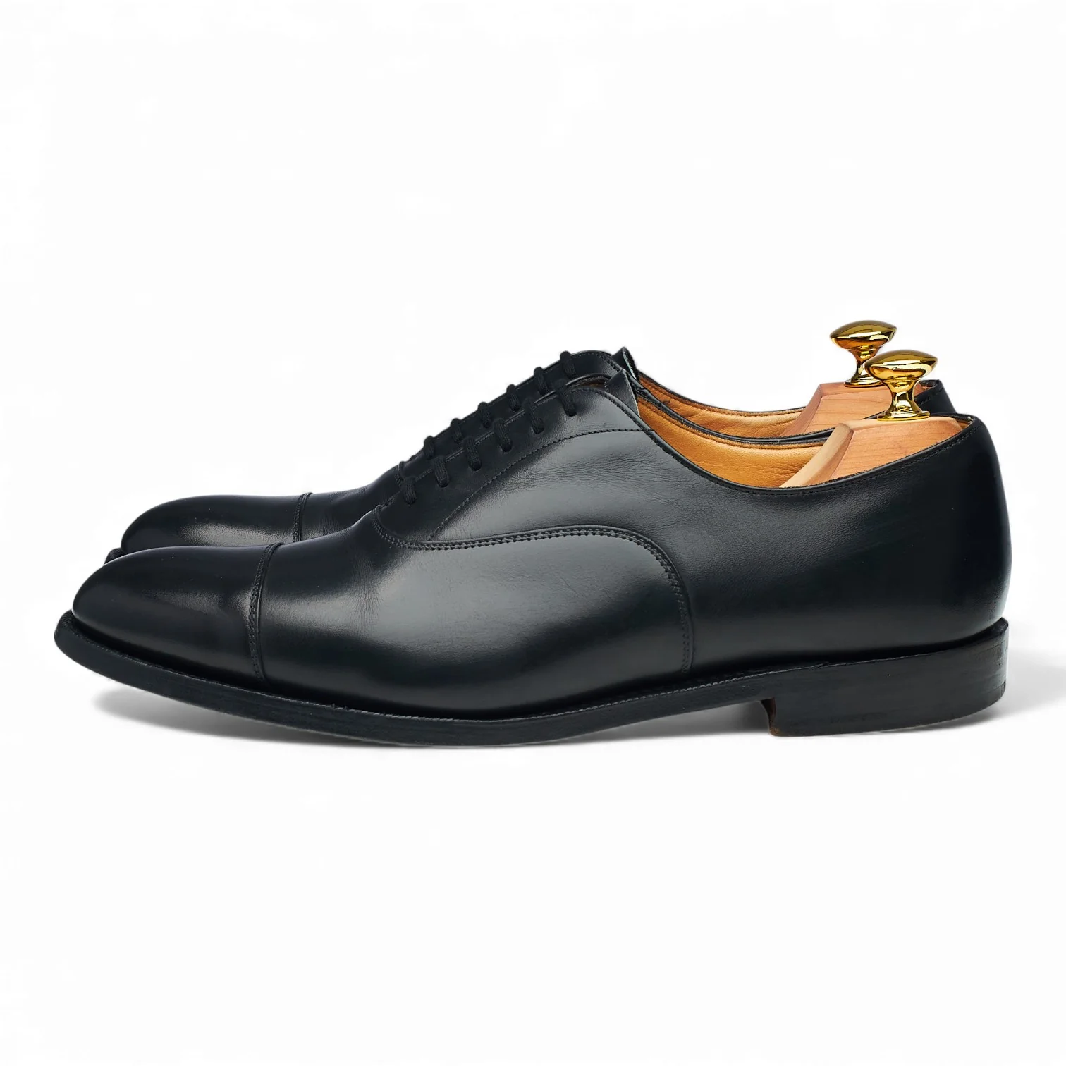 'Dubai' Black Leather Oxford UK 7 G - Image 3
