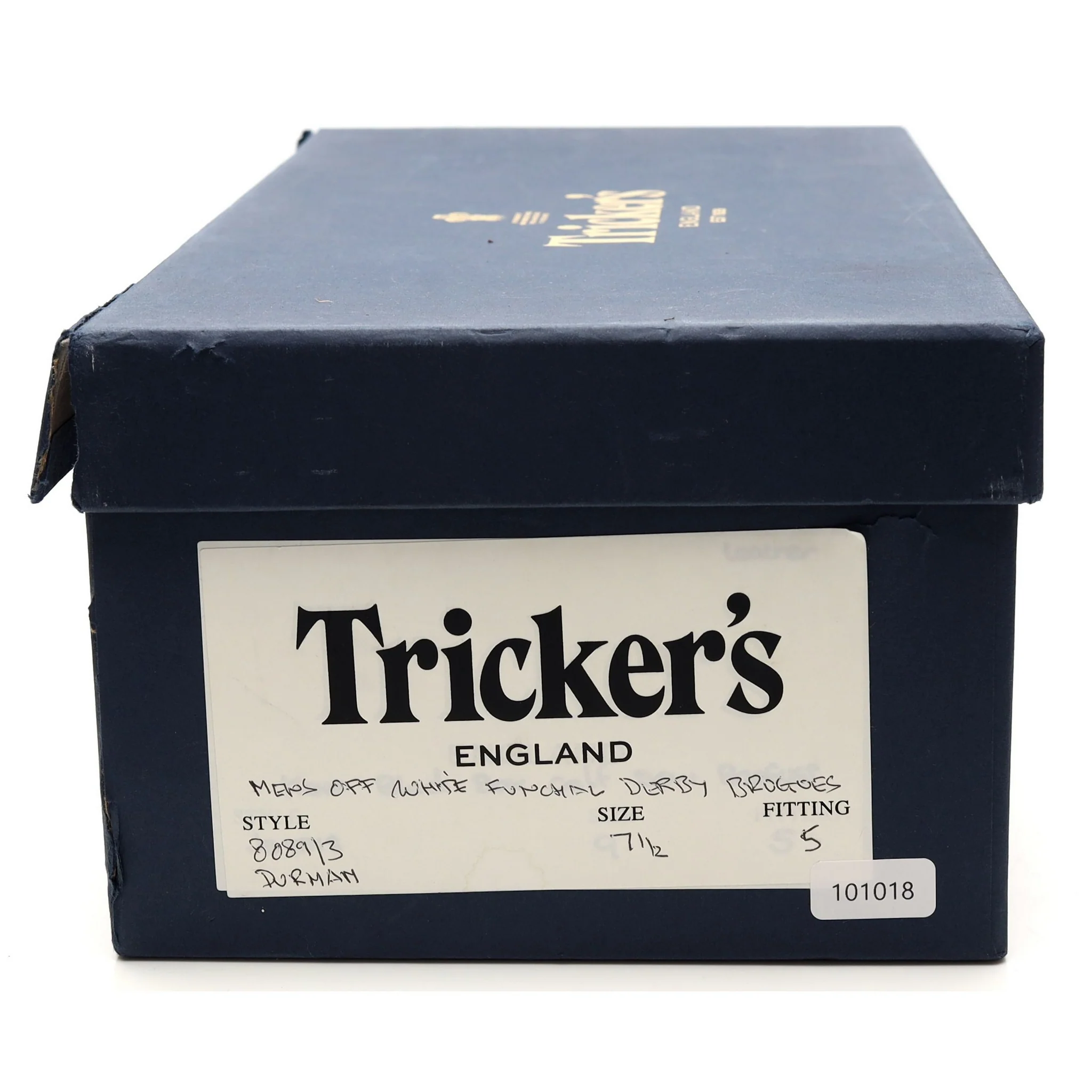 'Durham' Cream Leather Derby Brogues UK 7.5 - Image 8