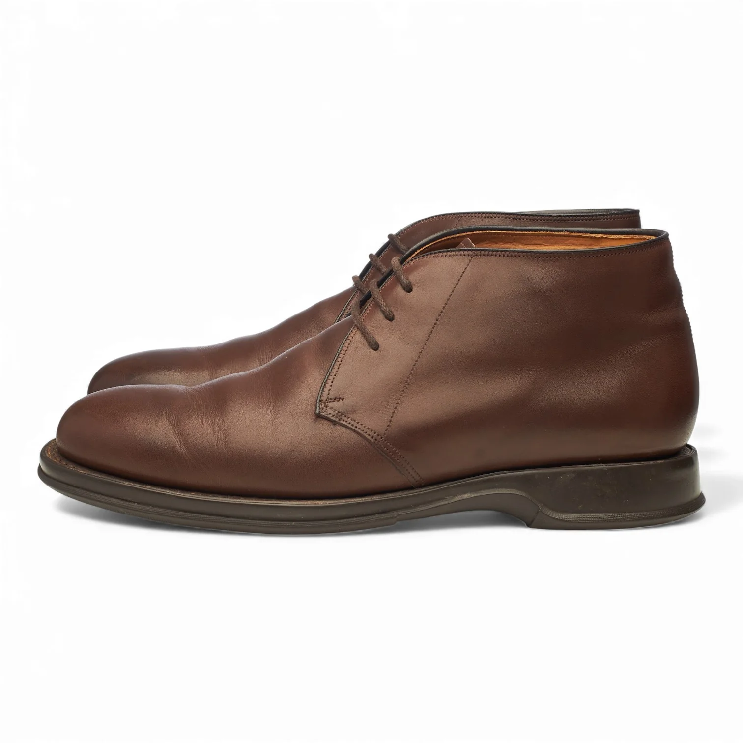 'Durham' Dark Brown Leather Chukka Boots UK 8 F - Image 3