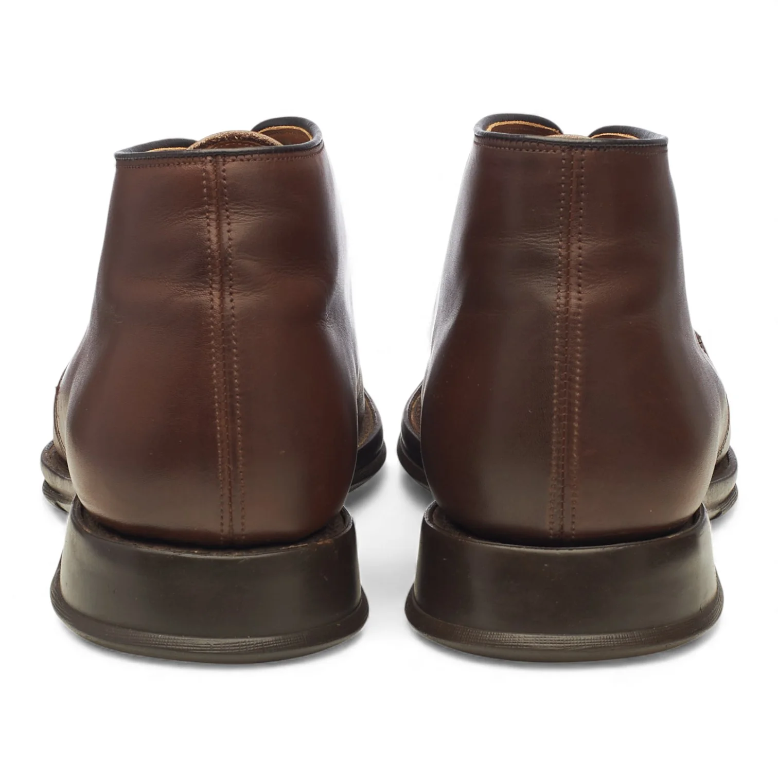'Durham' Dark Brown Leather Chukka Boots UK 8 F - Image 4