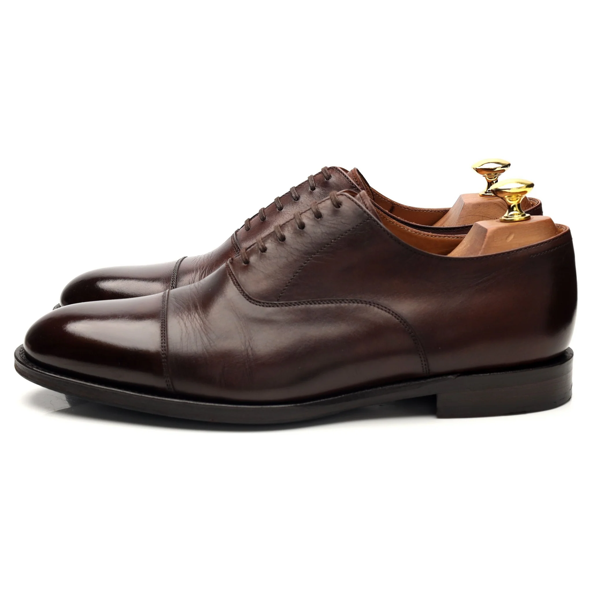 'Eugene' Brown Leather Oxford UK 8.5 - Image 3