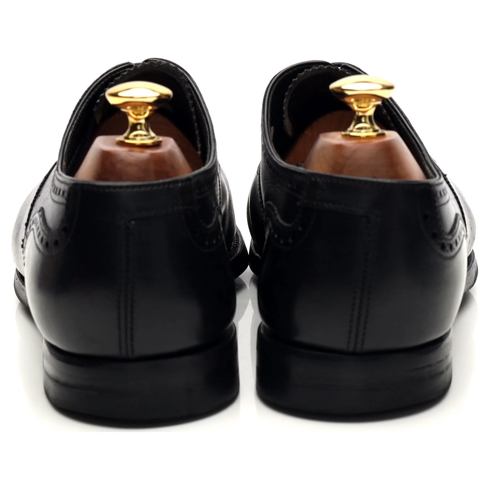 Foster & Son 'Sandringham' Black Leather Oxford Brogues UK 7.5 E - Image 4