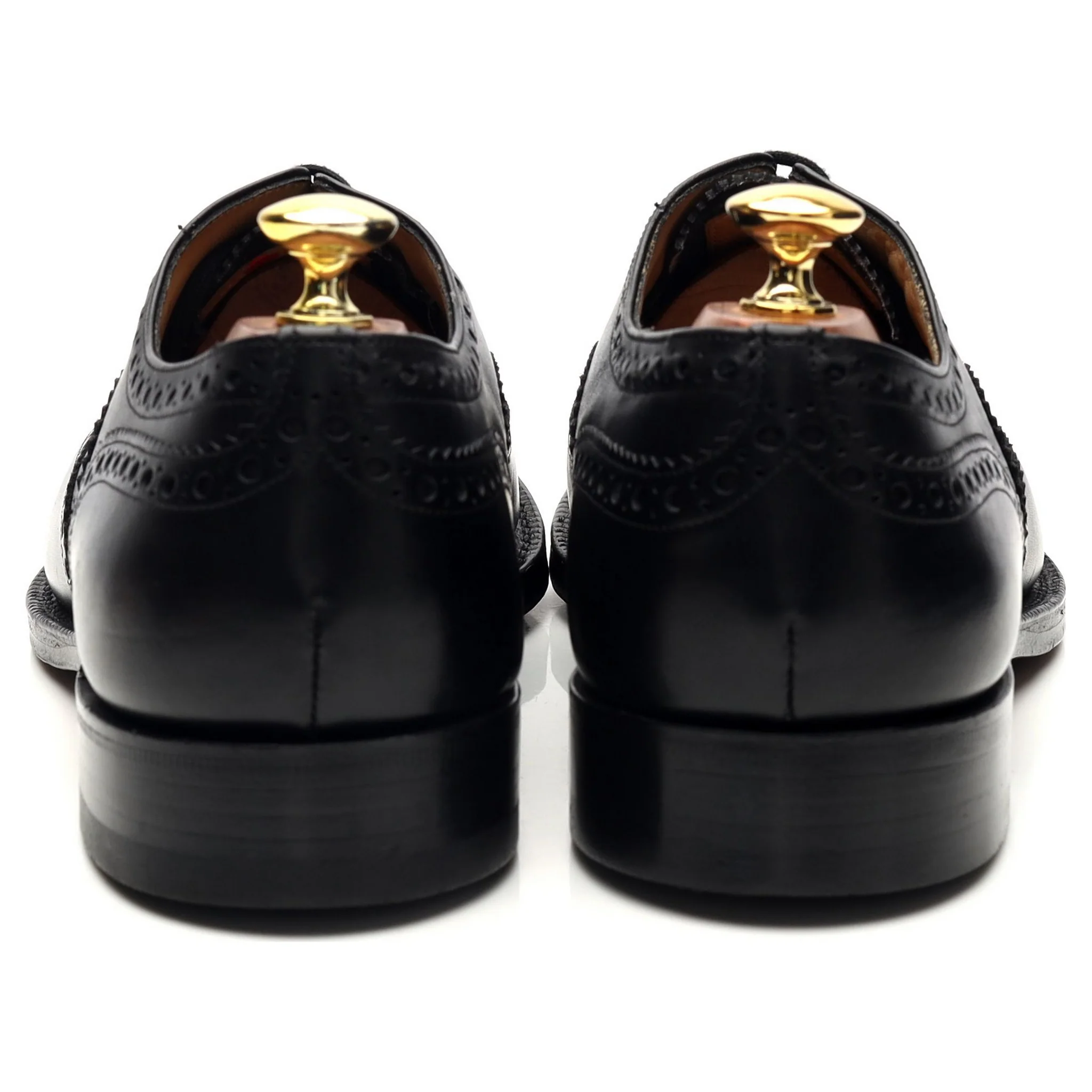 'Franklin' Black Leather Brogues UK 8.5 G - Image 4