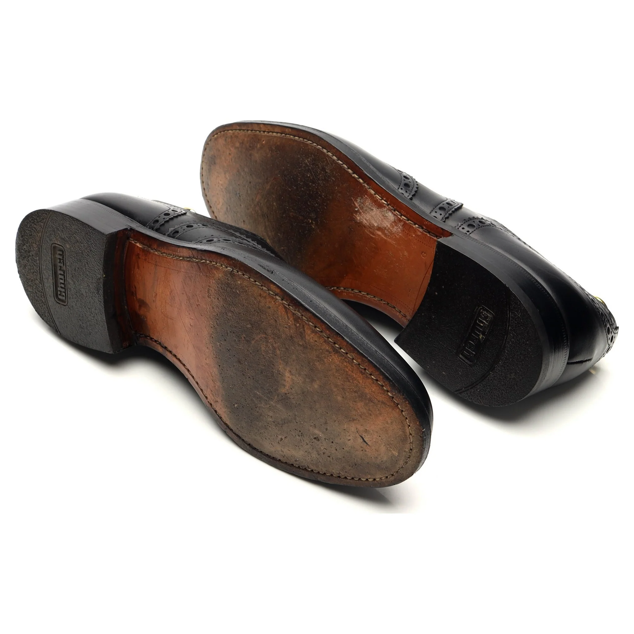 'Franklin' Black Leather Brogues UK 8.5 G - Image 5