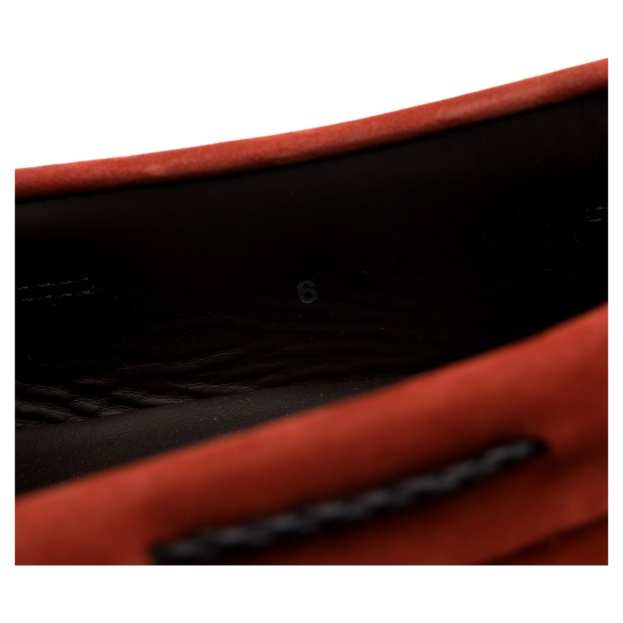 Gommino Orange Nubuck Leather Driving Loafers UK 6 - Image 7