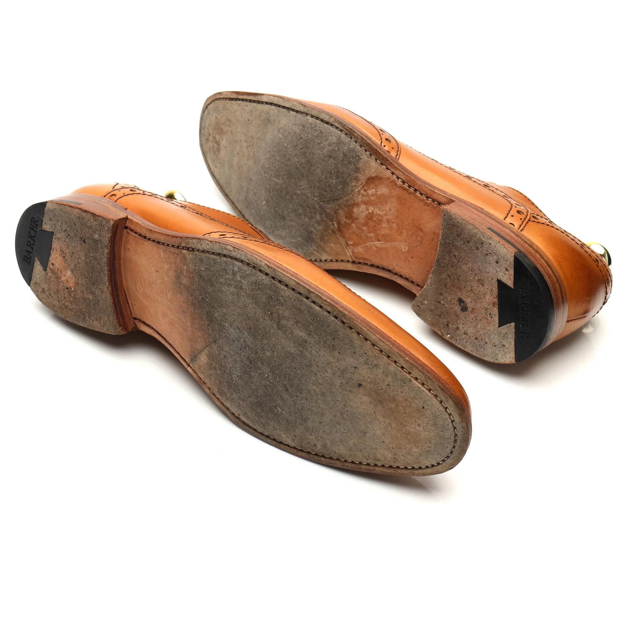 'Grant' Tan Brown Leather Oxford UK 7 F - Image 5