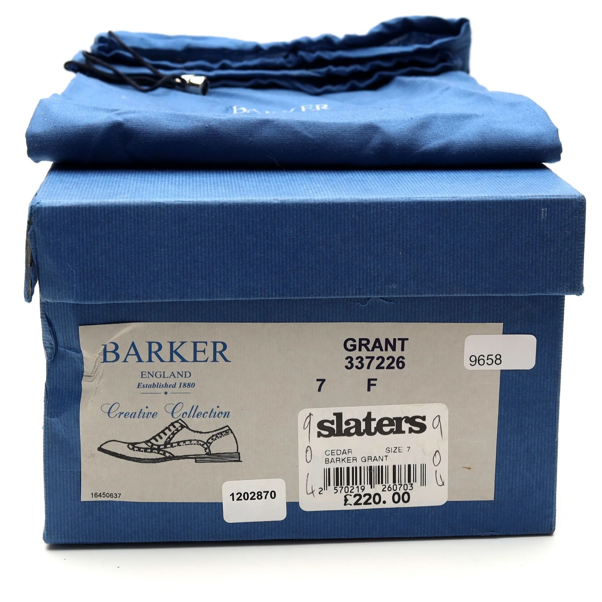 'Grant' Tan Brown Leather Oxford UK 7 F - Image 8